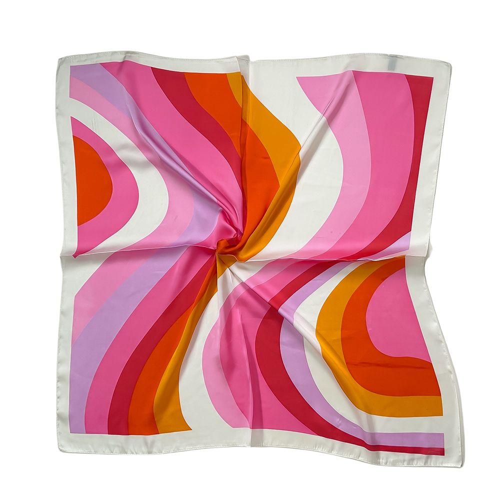 Kopftuch Satintuch Sommer Pink Rainbow