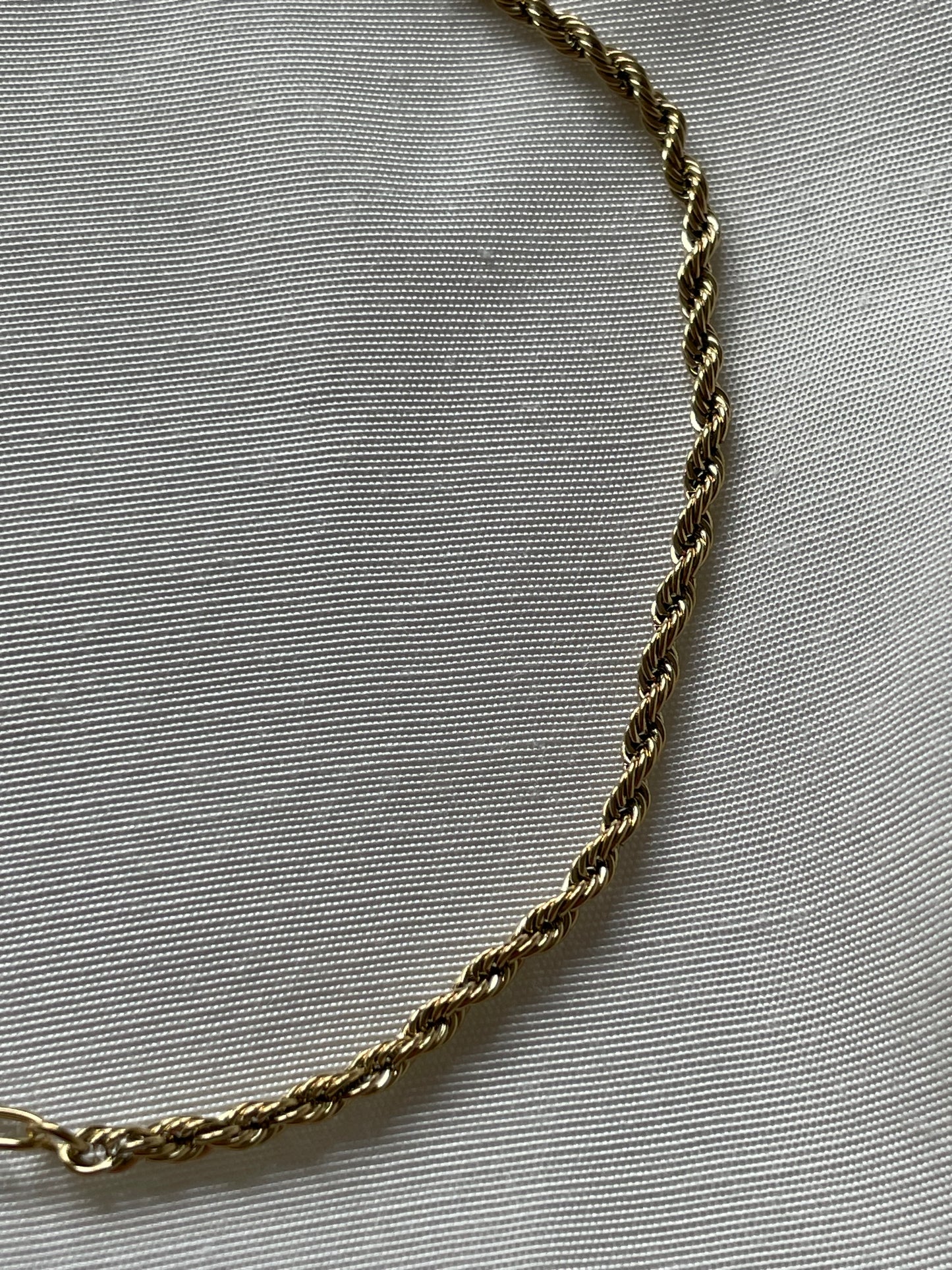 Fußkettchen Gold Twist Chain