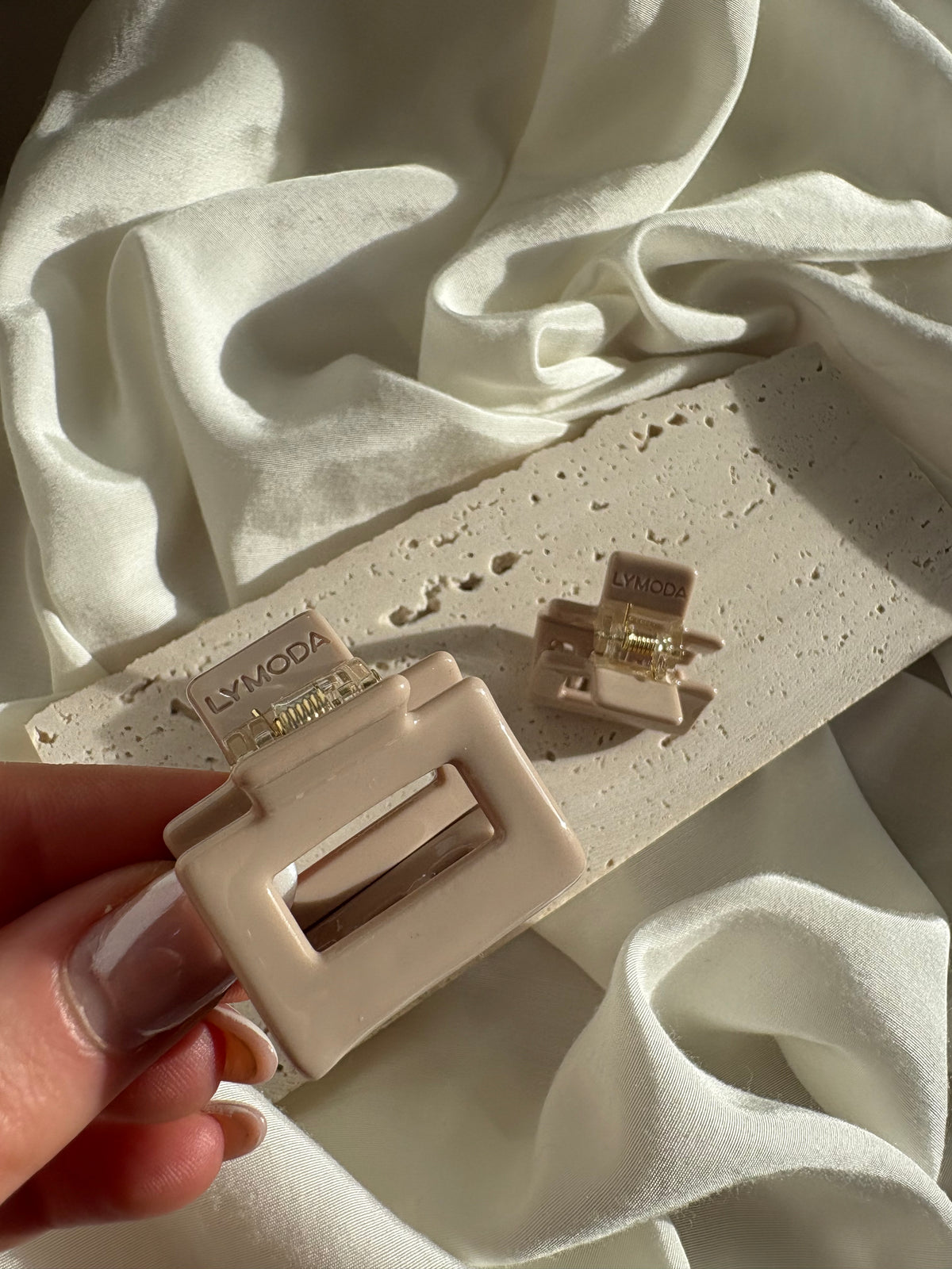 Lymoda Haarspange Mini Clip Alt Beige