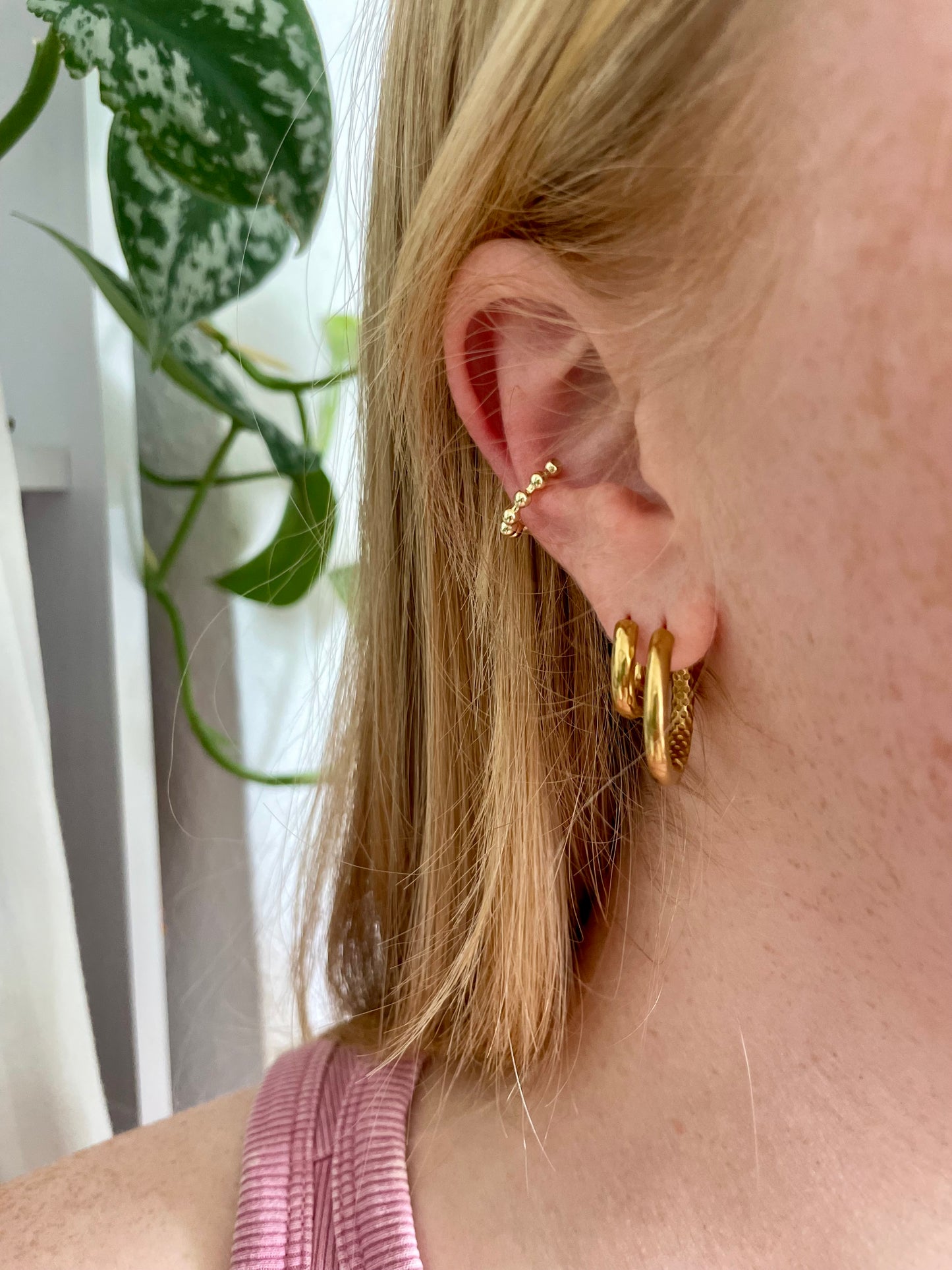 Earcuff Pearl Edelstahl