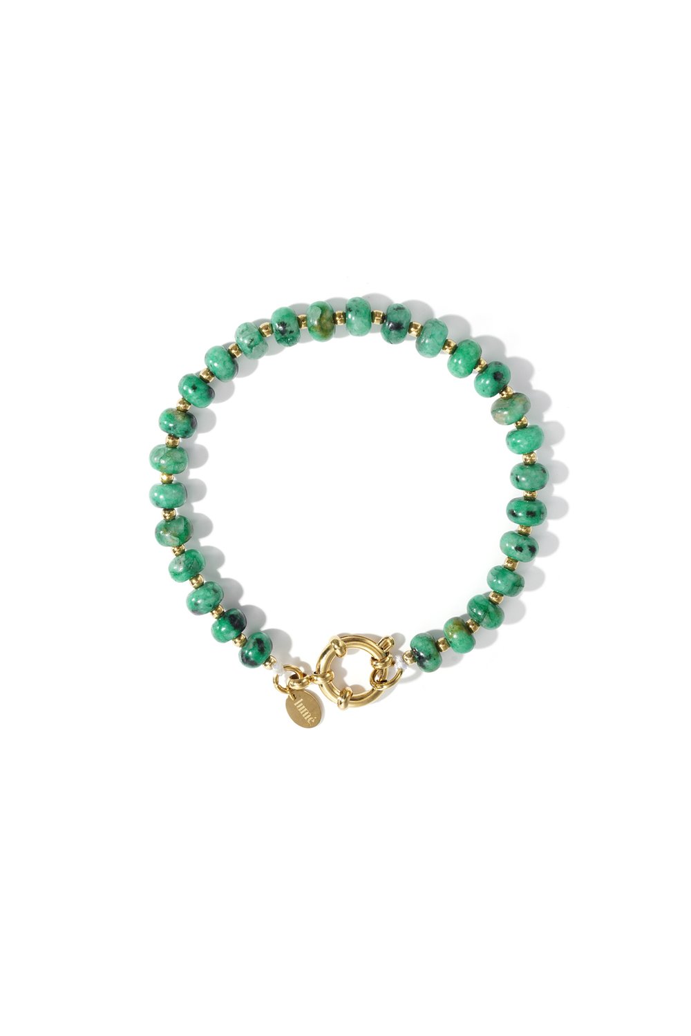 Edelstahl Armband Matcha Pearl
