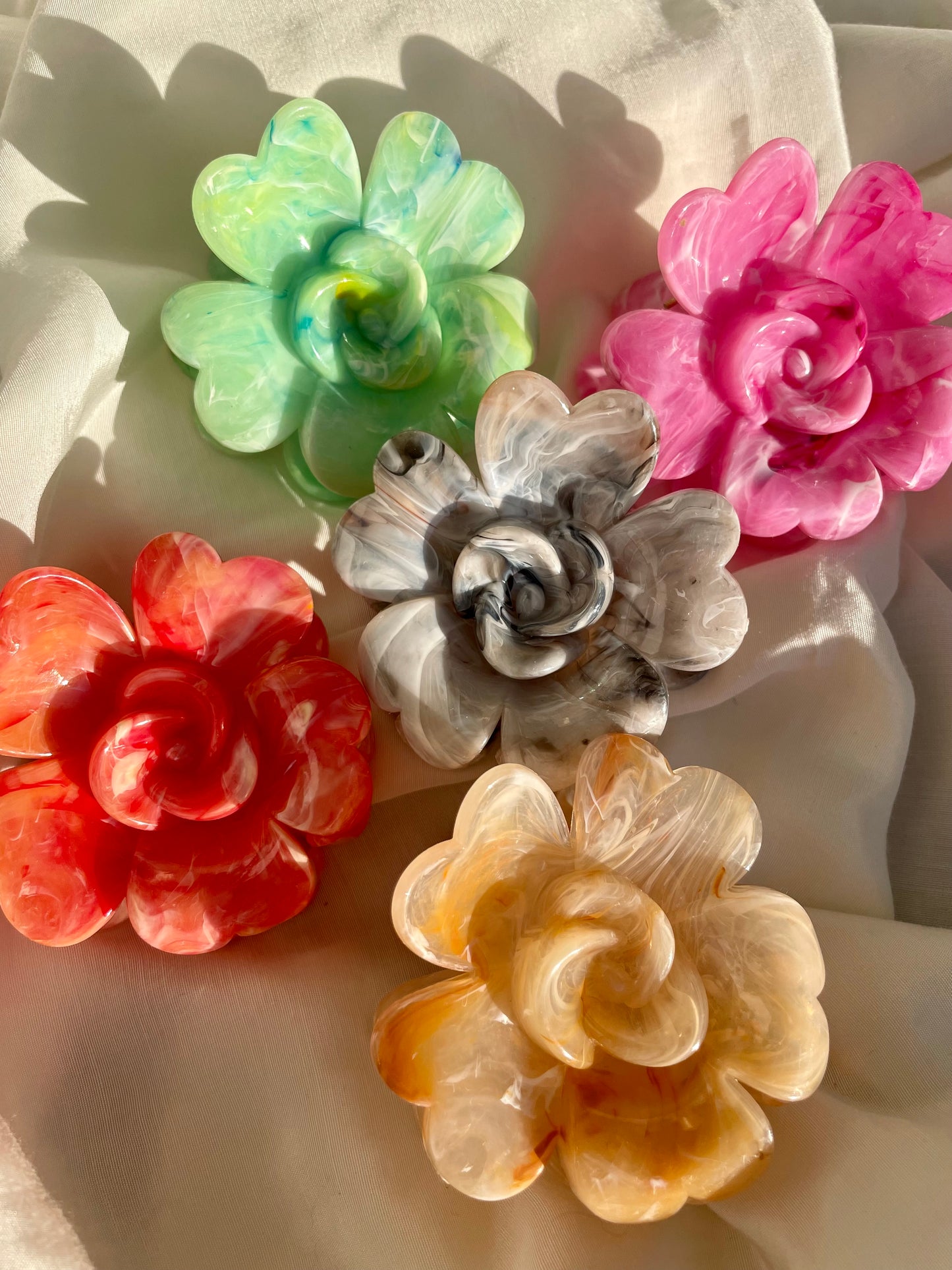 Haarspange Blume Bunt