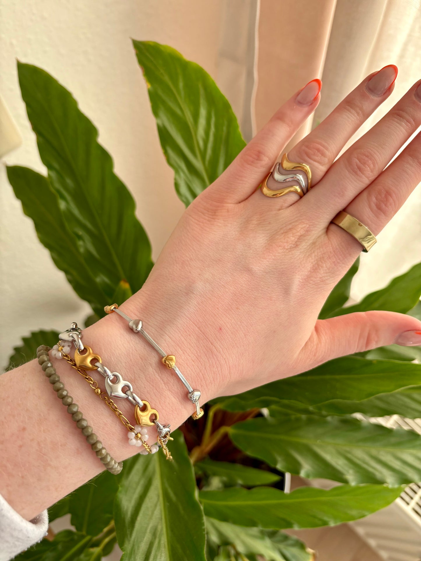 Edelstahl Armband Bicolor Amore