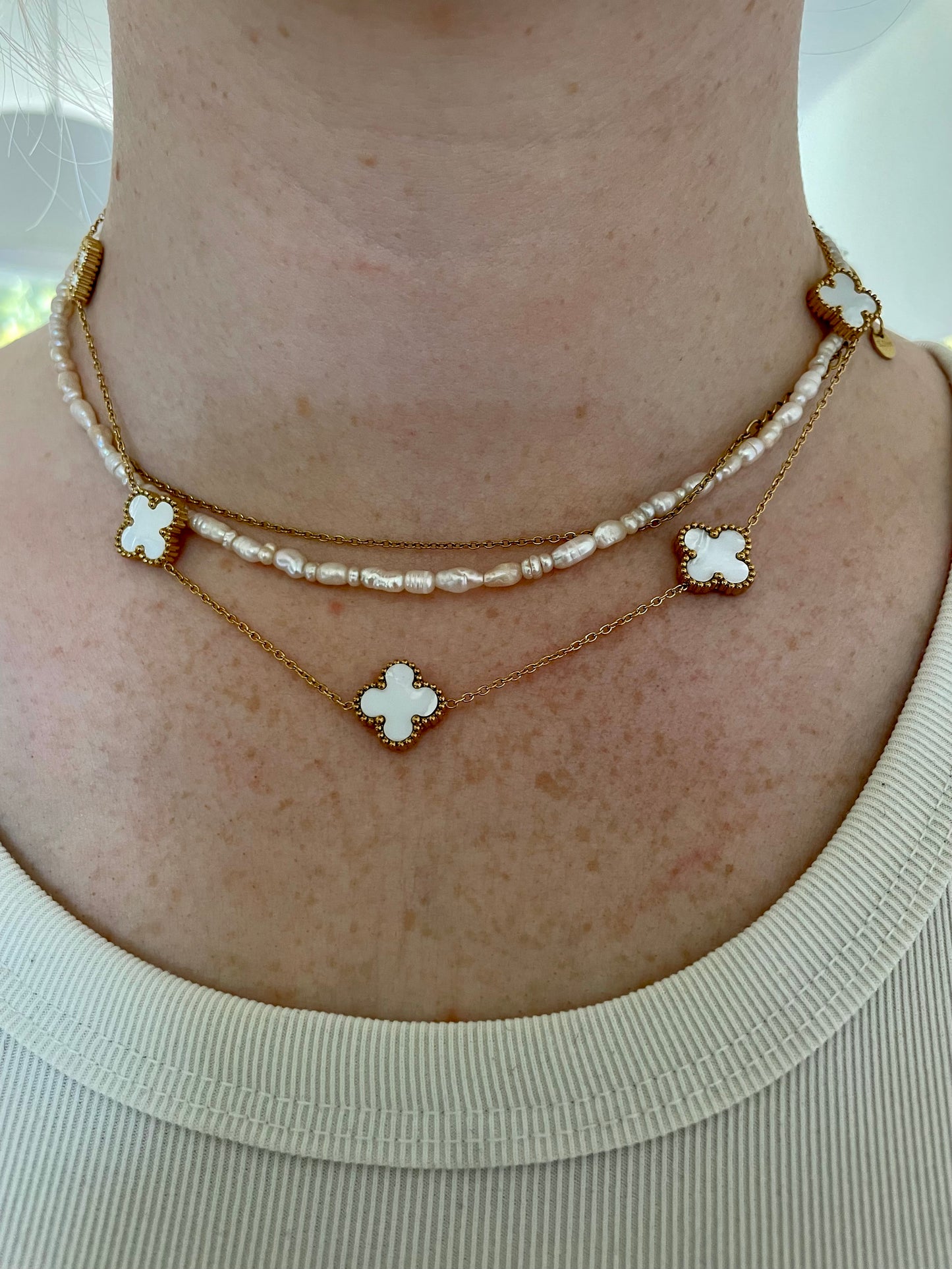 Edelstahl Kette Basic Clovers