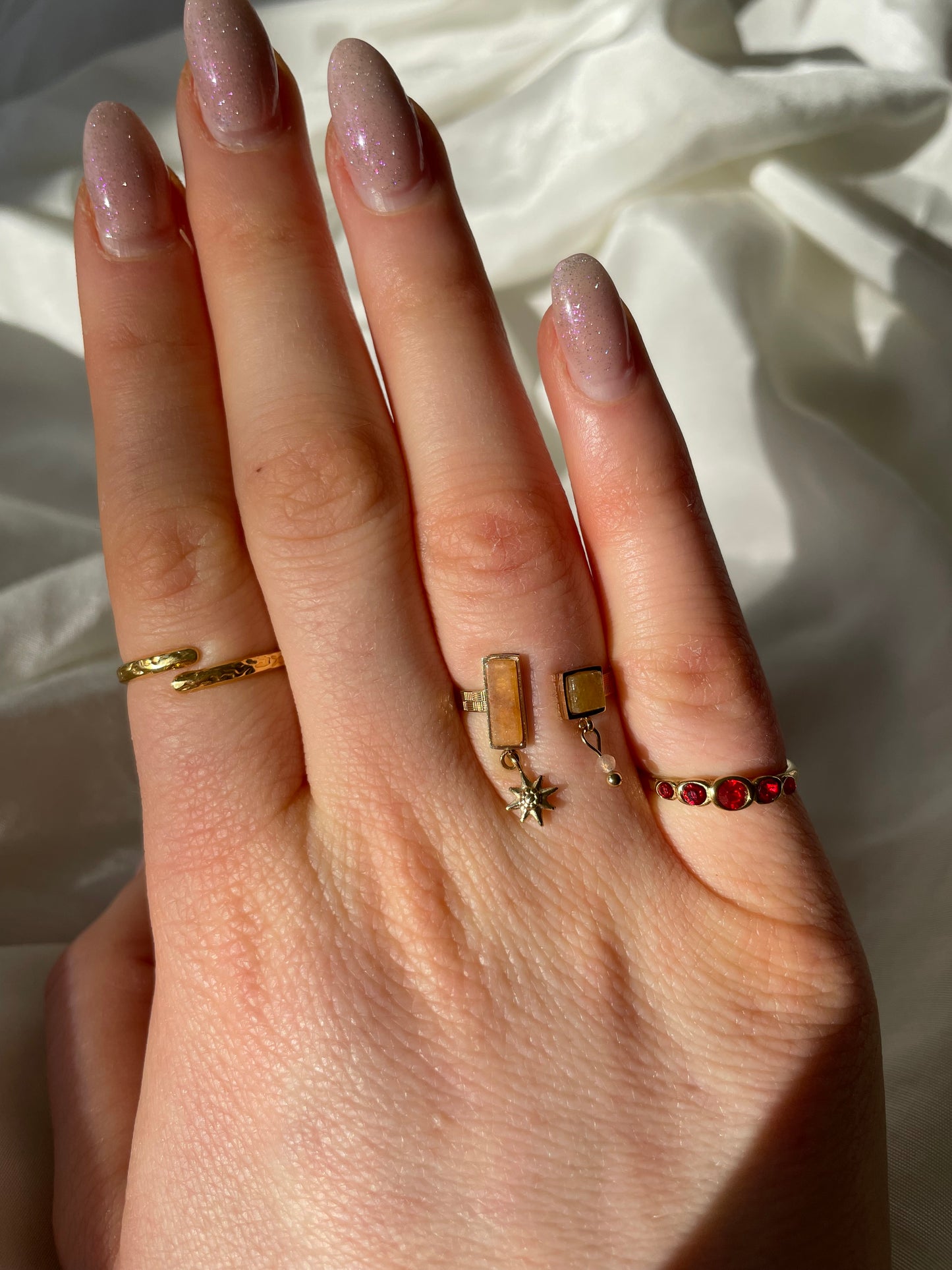 Edelstahl Ring Luna