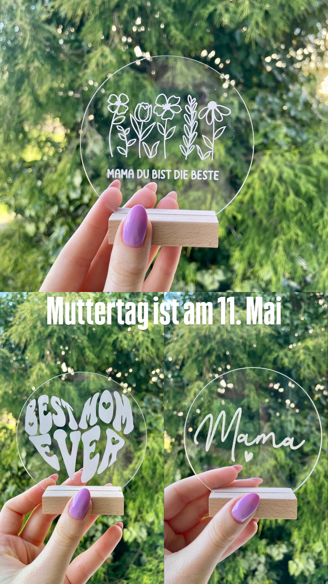 Muttertags-Geschenk Schild Aufsteller
