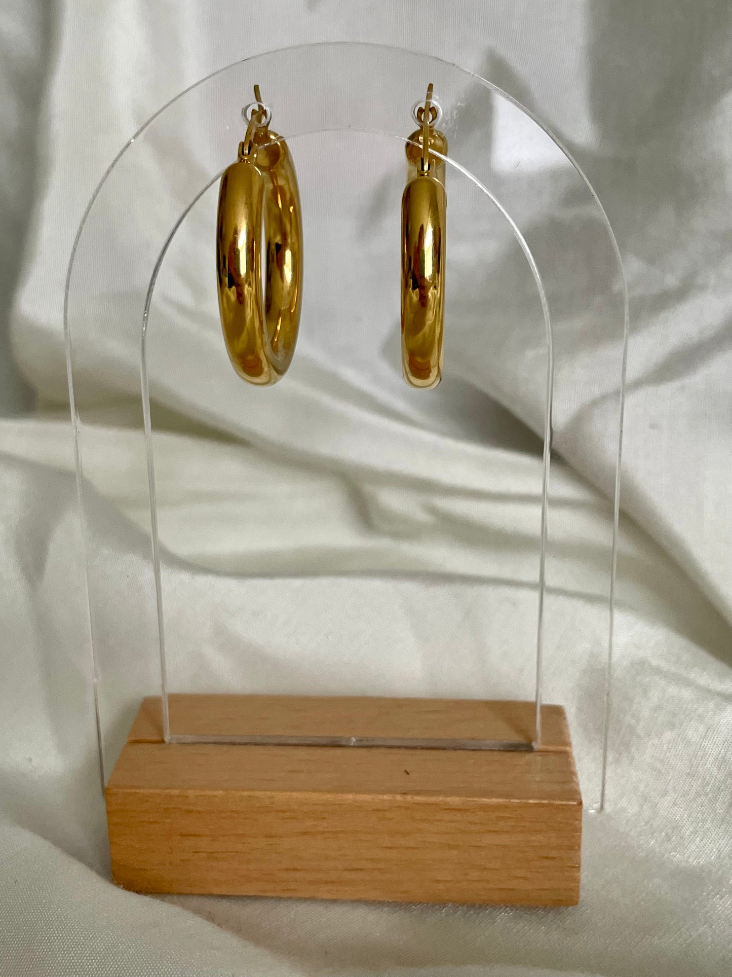 Edelstahl Ohrringe Creolen 3cm