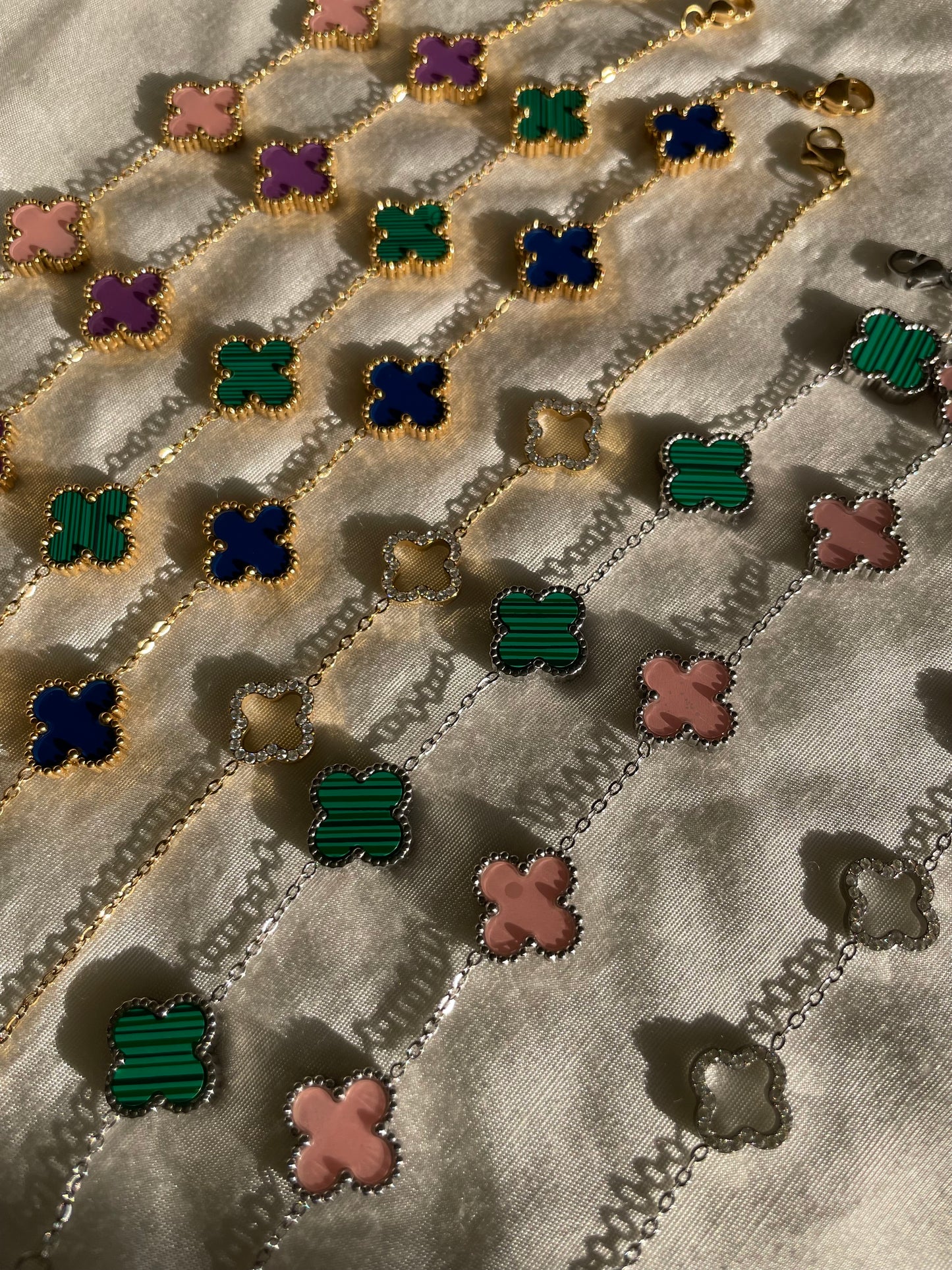 Edelstahl Armband Basic Clovers