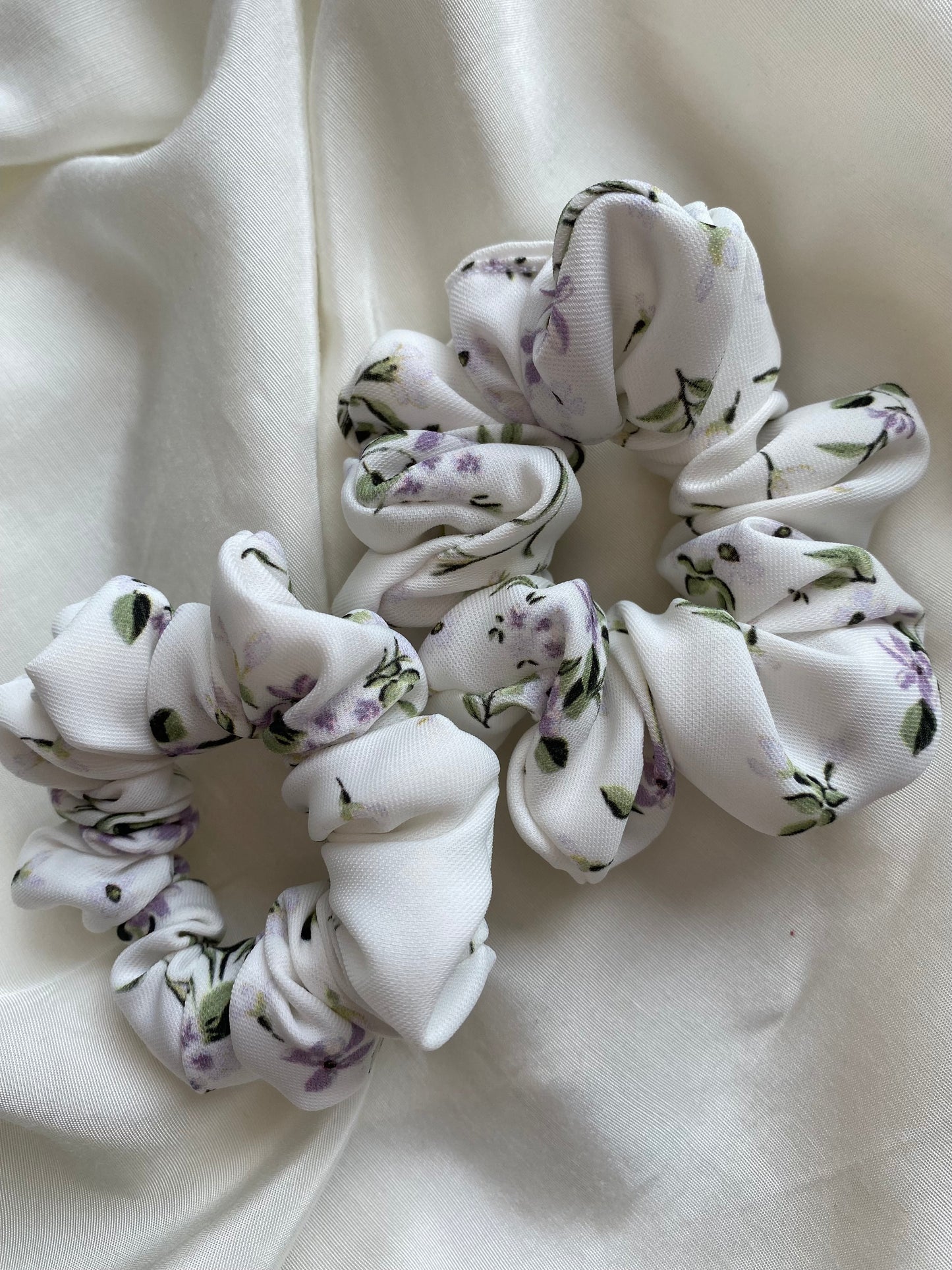Scrunchie Set Blau Frühling