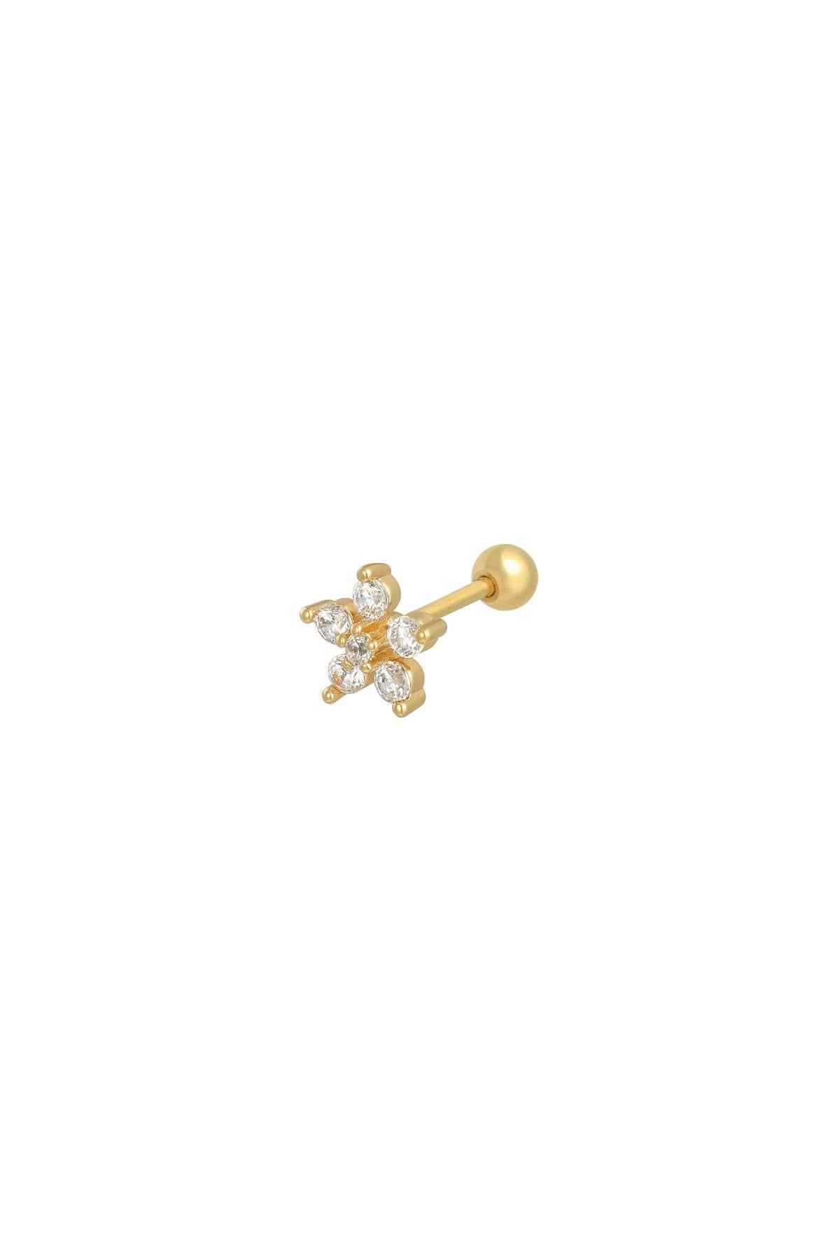 Edelstahl Piercing Flower