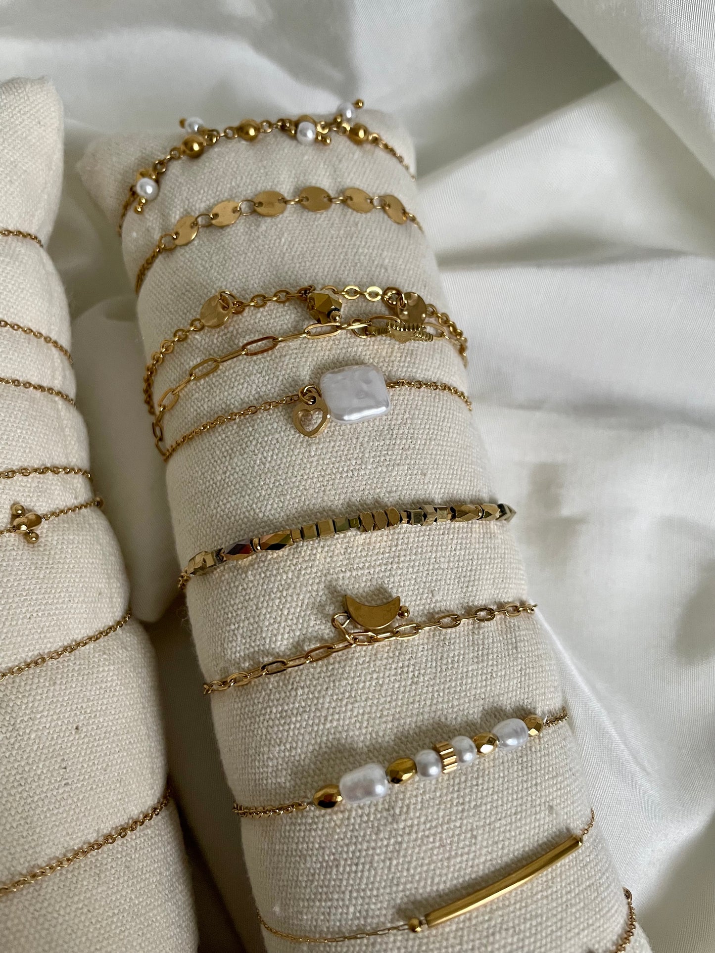 Edelstahl Armband Mixed Gold