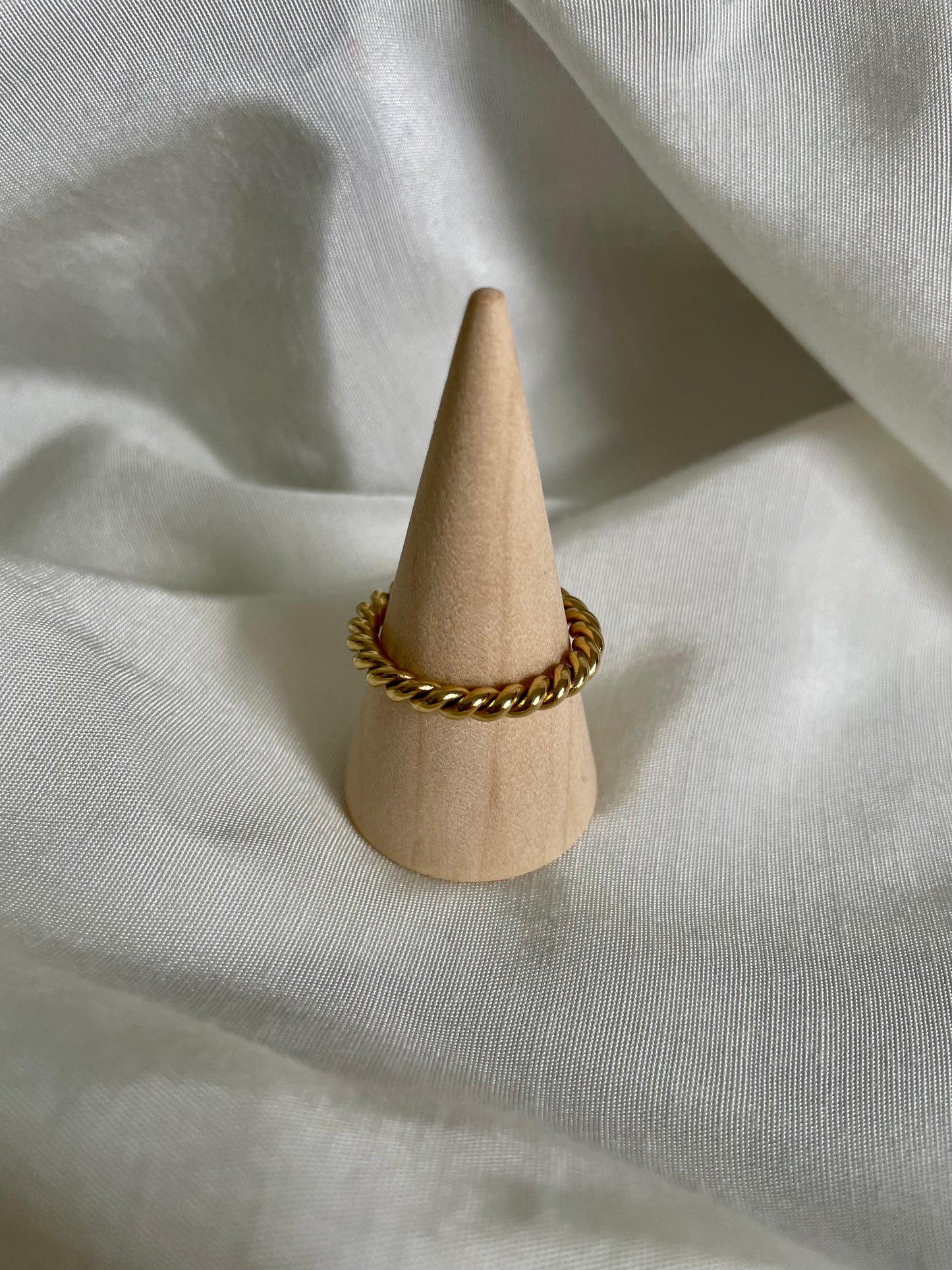Edelstahl Ring Twisted