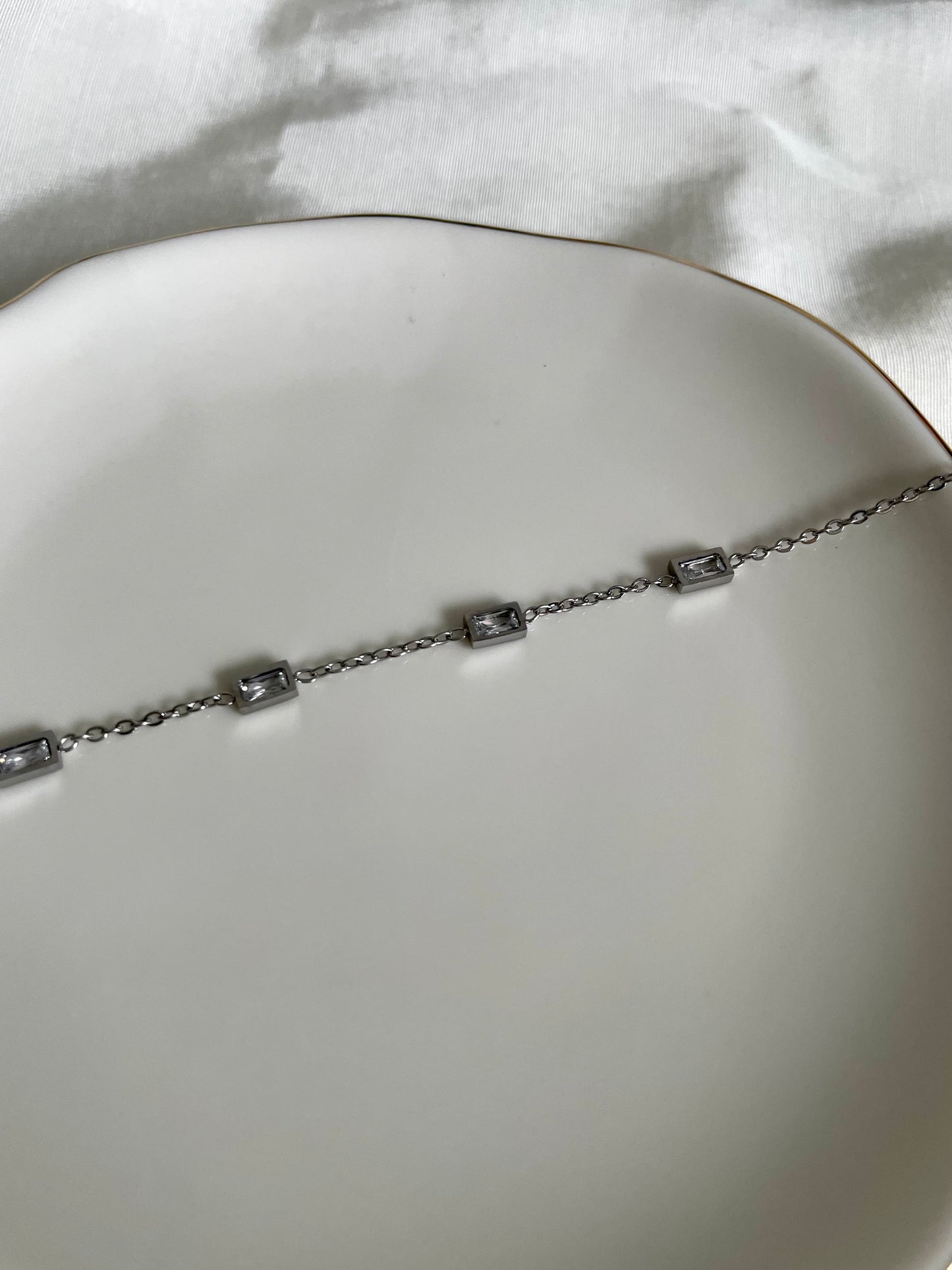 Edelstahl Armband 5 Diamonds
