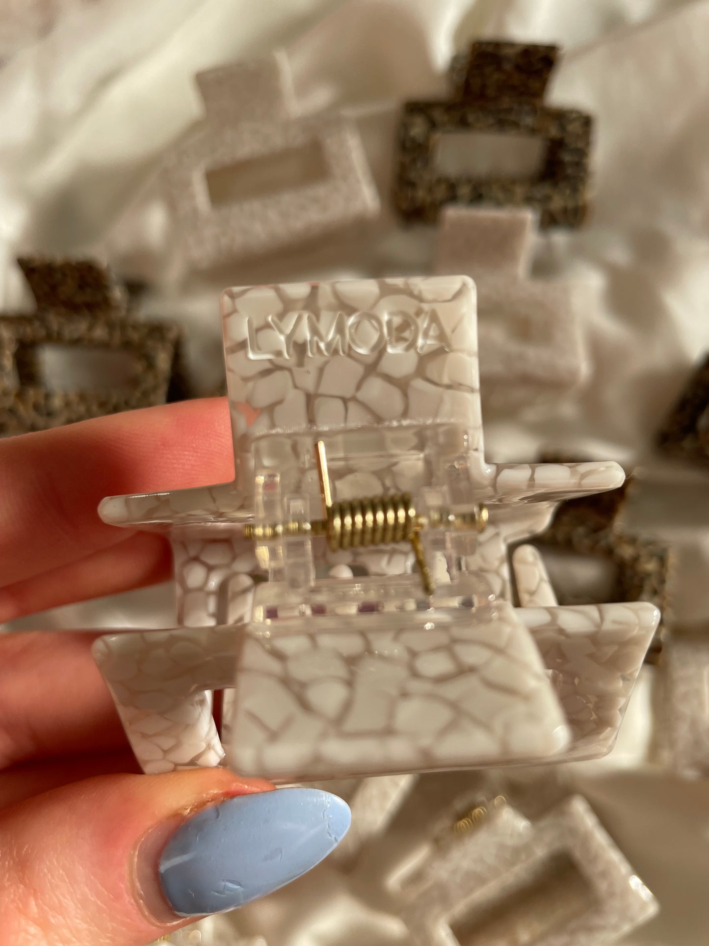 Haarspange Spoony White