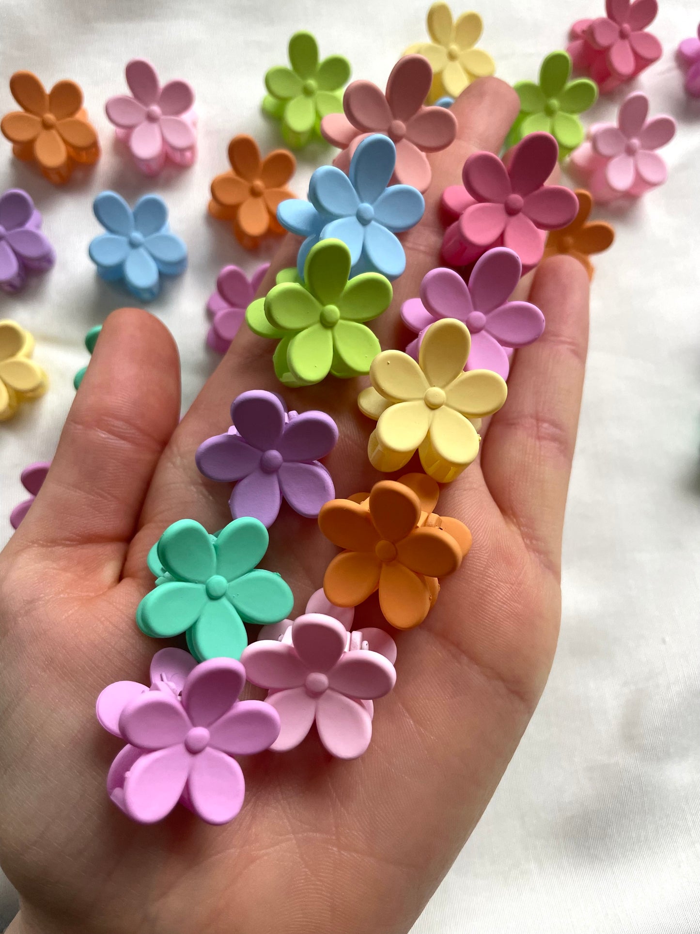 Haarspange Mini Blumen Bunt