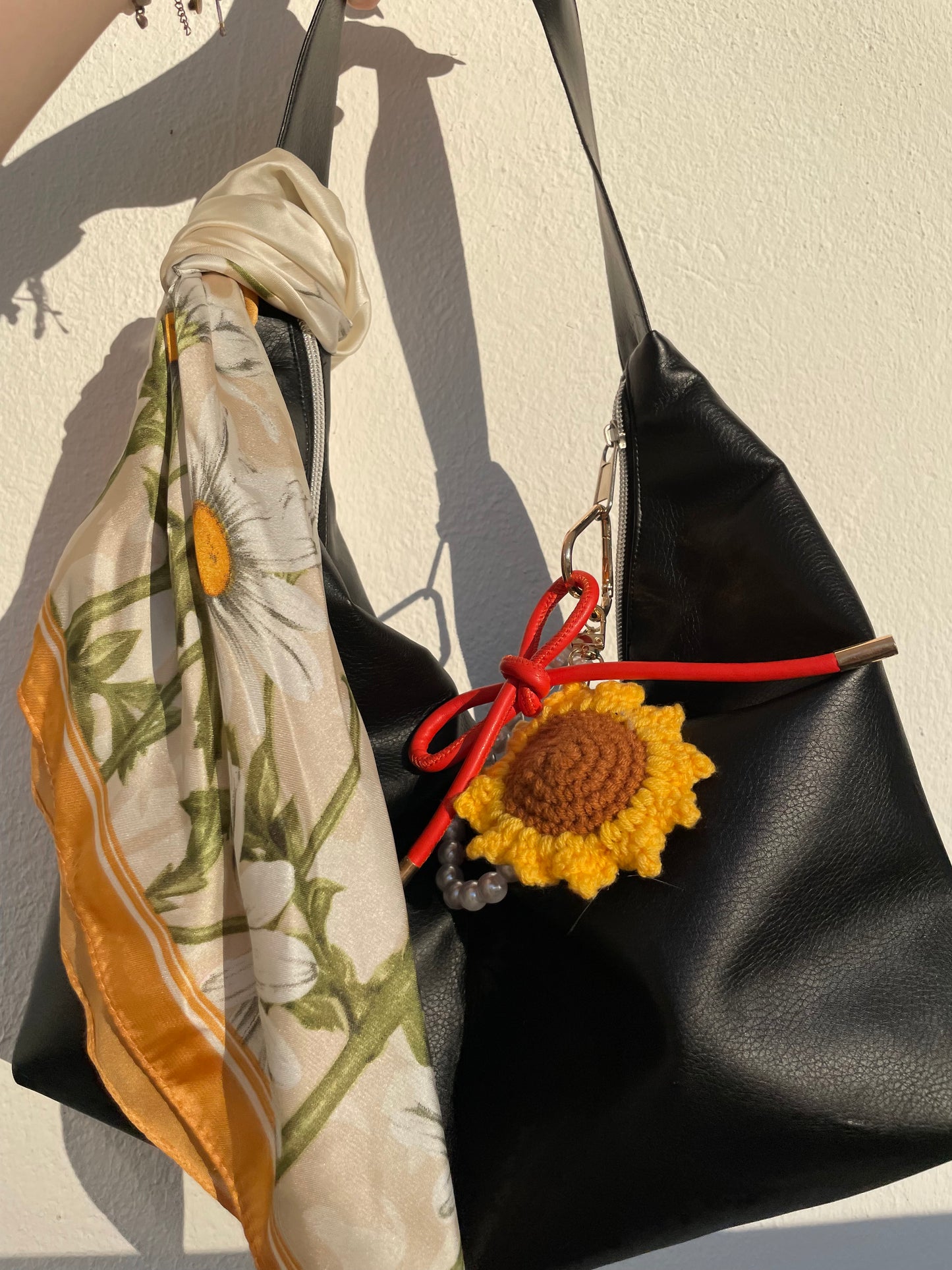 Keychain Taschenanhänger Sunflower & Silk