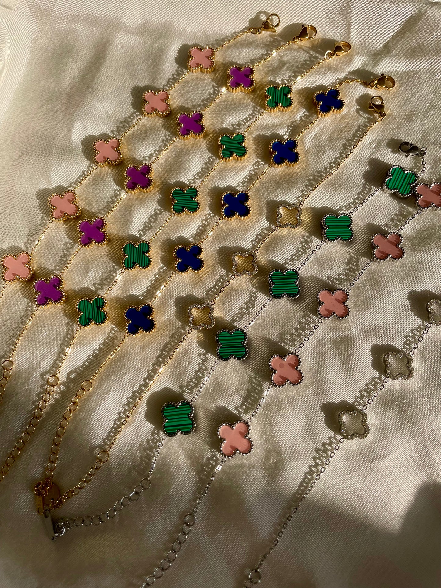 Edelstahl Armband Basic Clovers