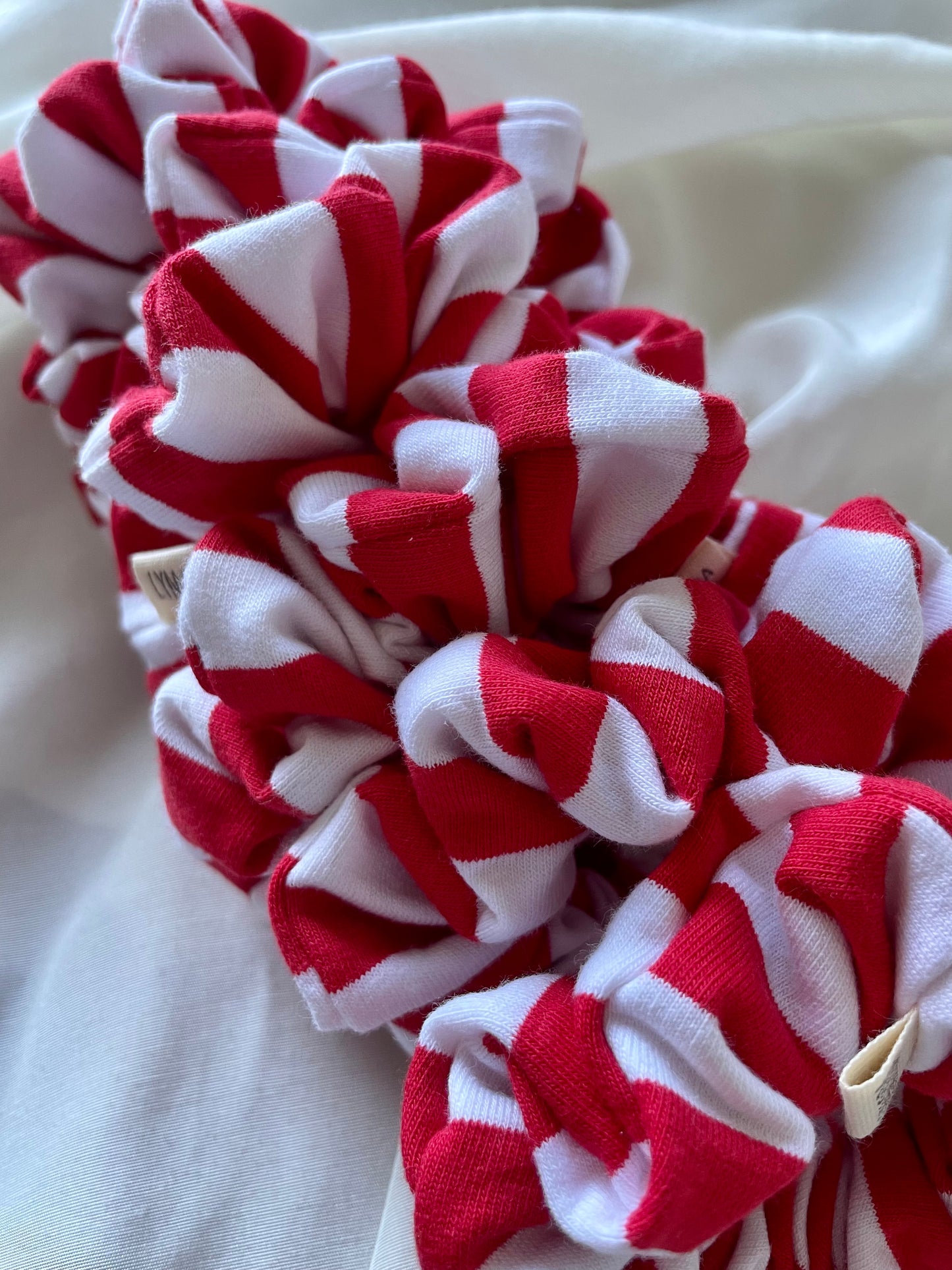 Scrunchie Rot Weiß Karneval
