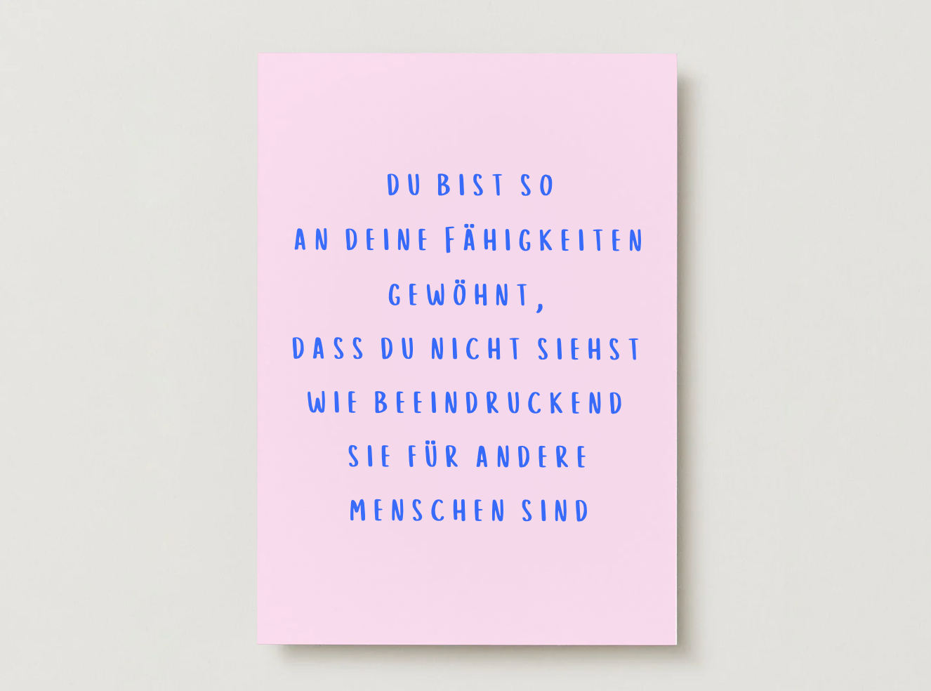 Postkarte "besondere Fähigkeiten"