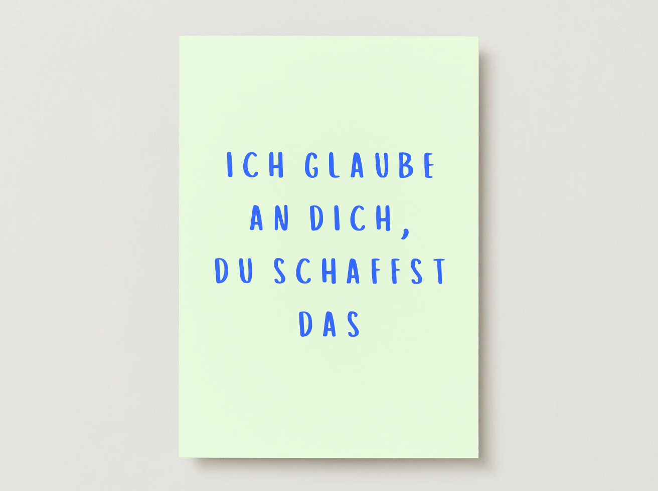 Postkarte "Ich glaub an dich"