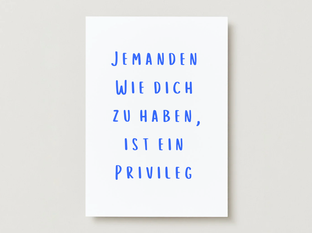 Postkarte "Privileg"