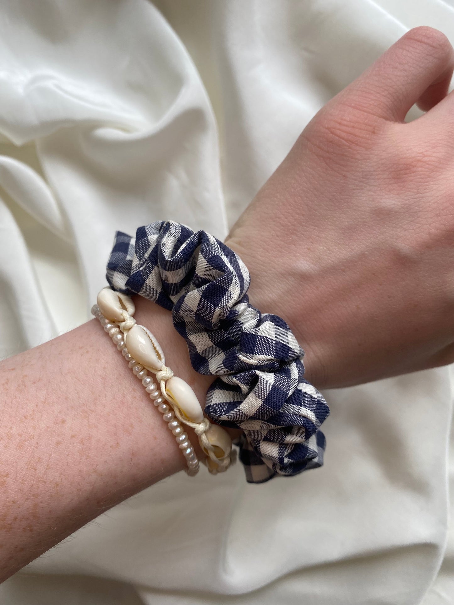 Scrunchie Set Blau Frühling