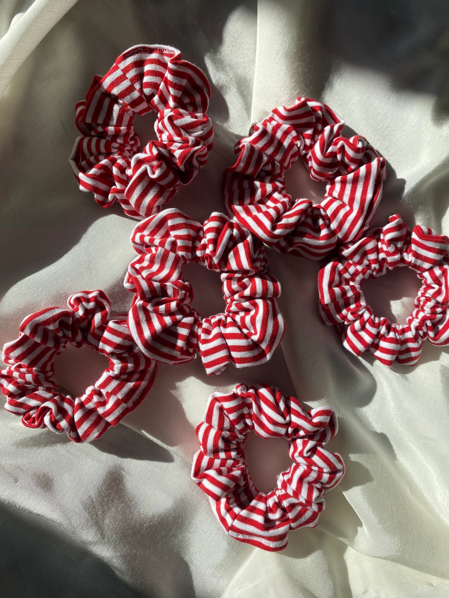 Scrunchie Rot Weiß Karneval