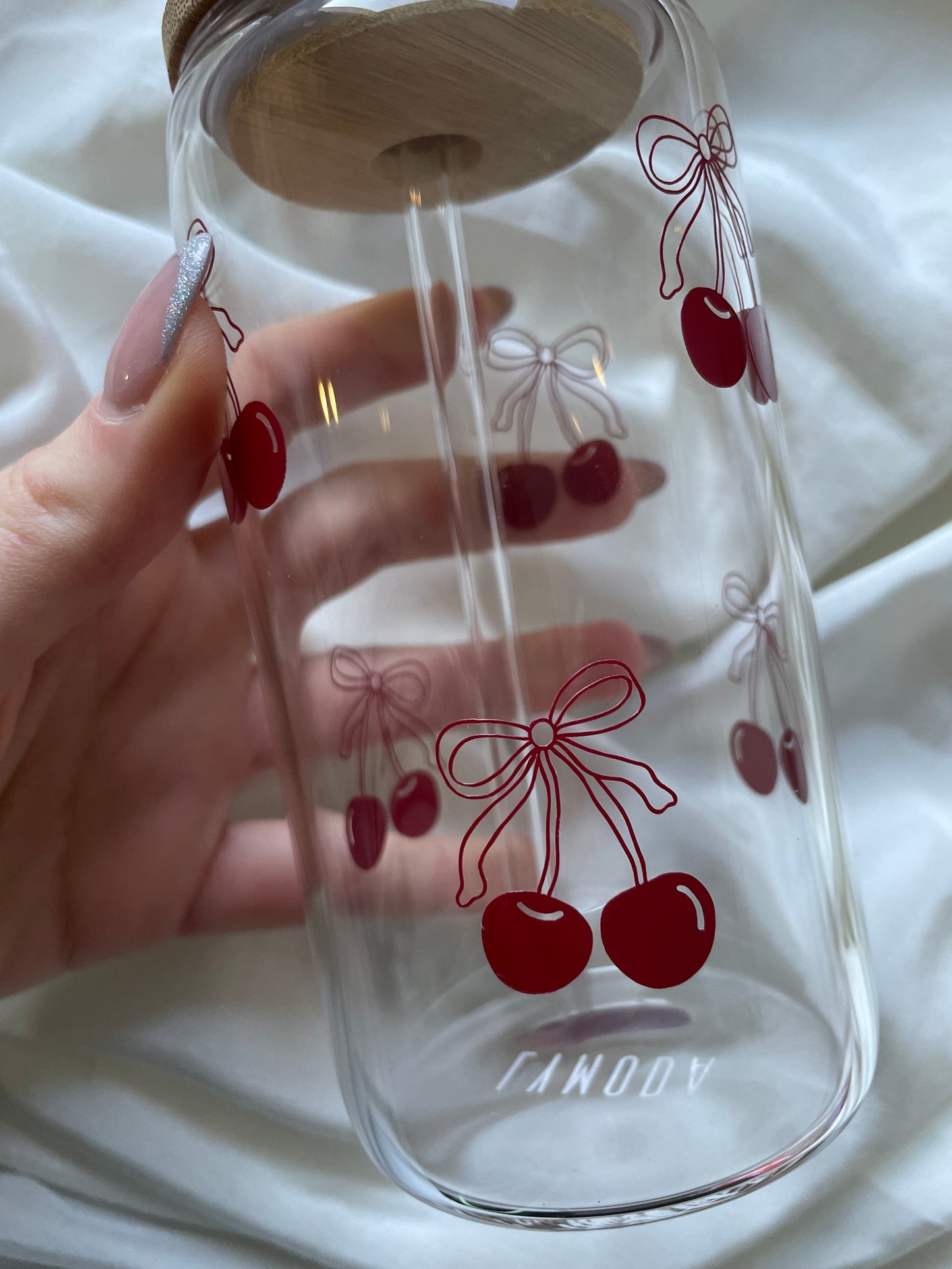 Kirsch-Schleifen Glas