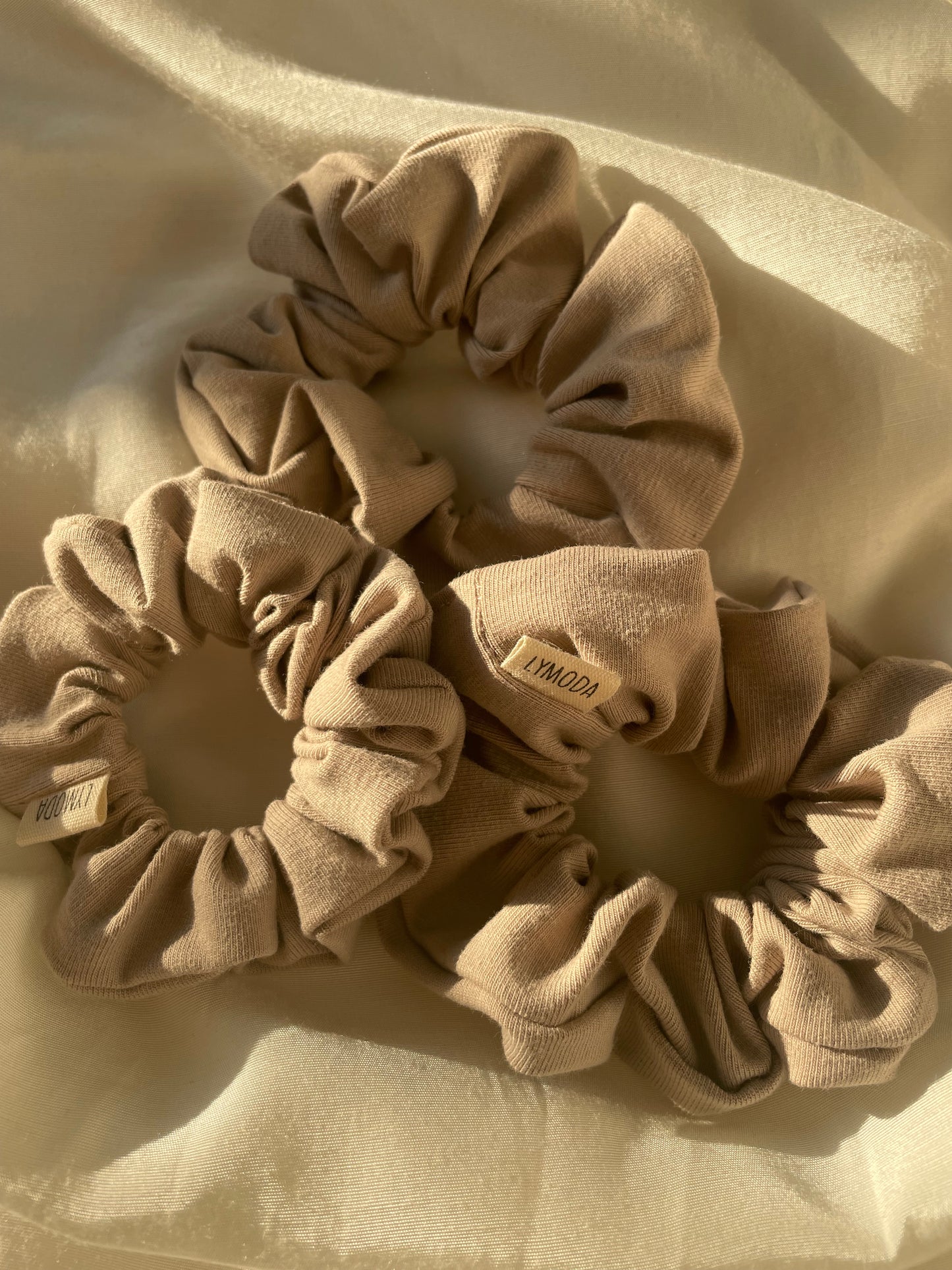 Scrunchie Frühling Blume Orange Beige