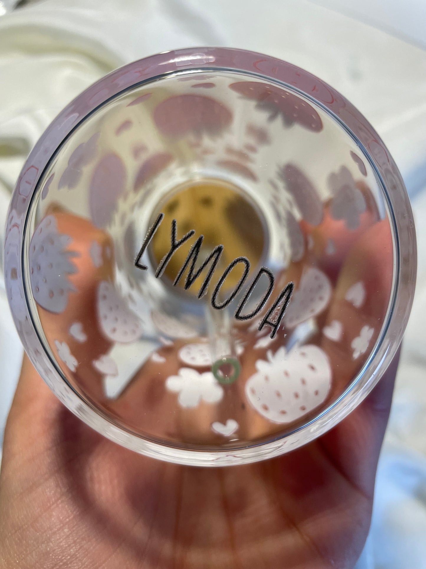 Erdbeer Glas