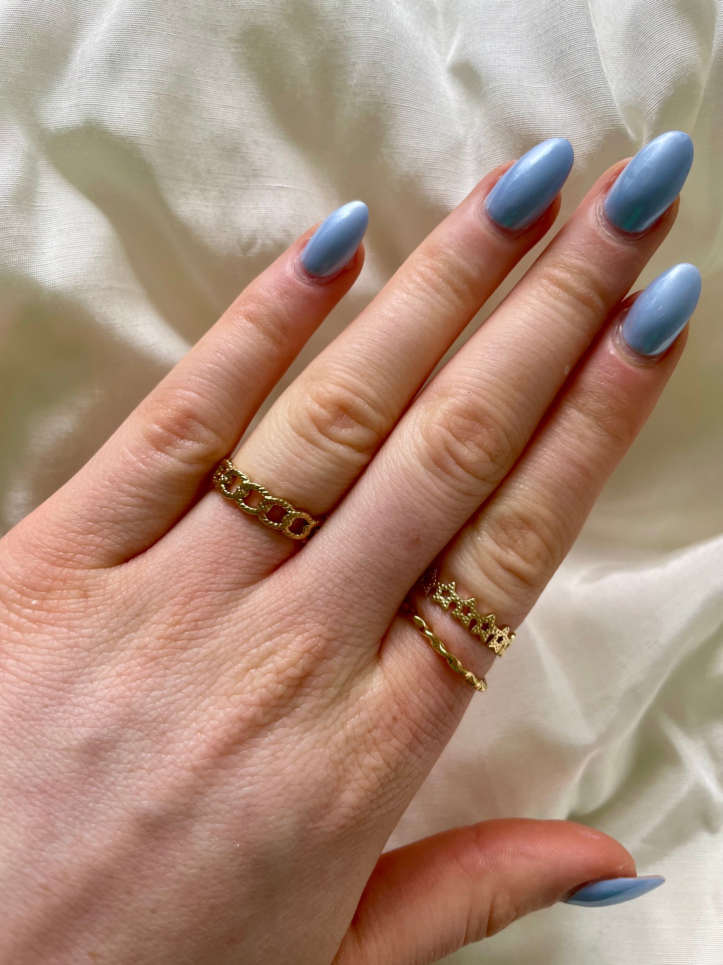 Edelstahl Ring Chain