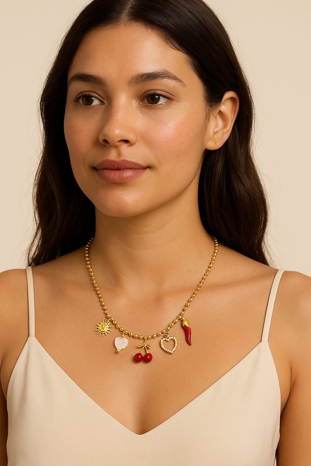 Edelstahl Kette Cherry Hearth
