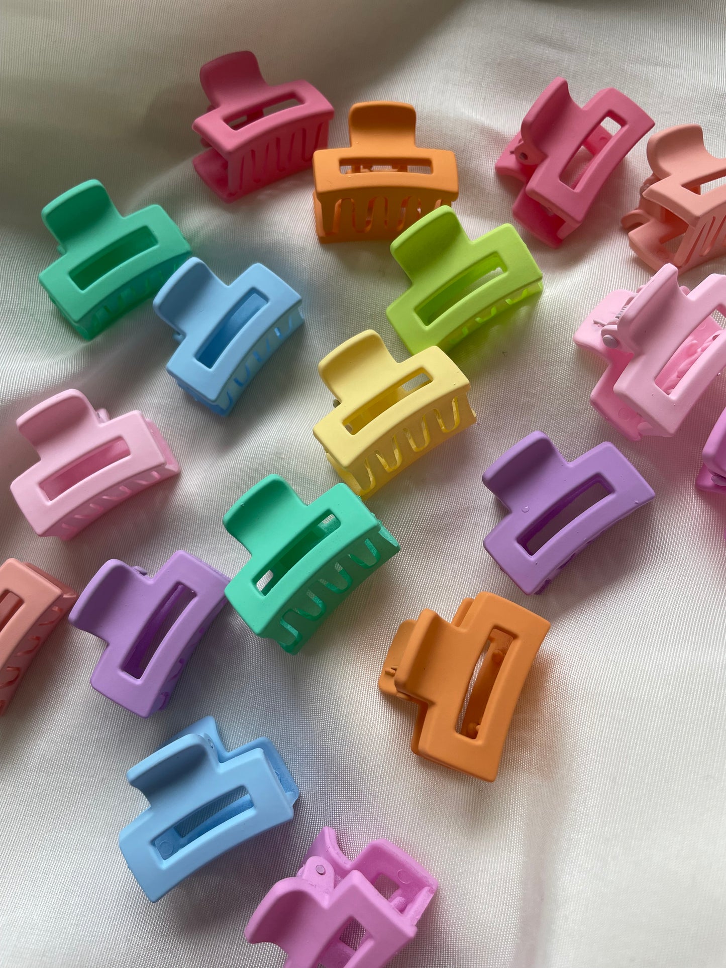Haarspange Mini Rechteckig Bunt
