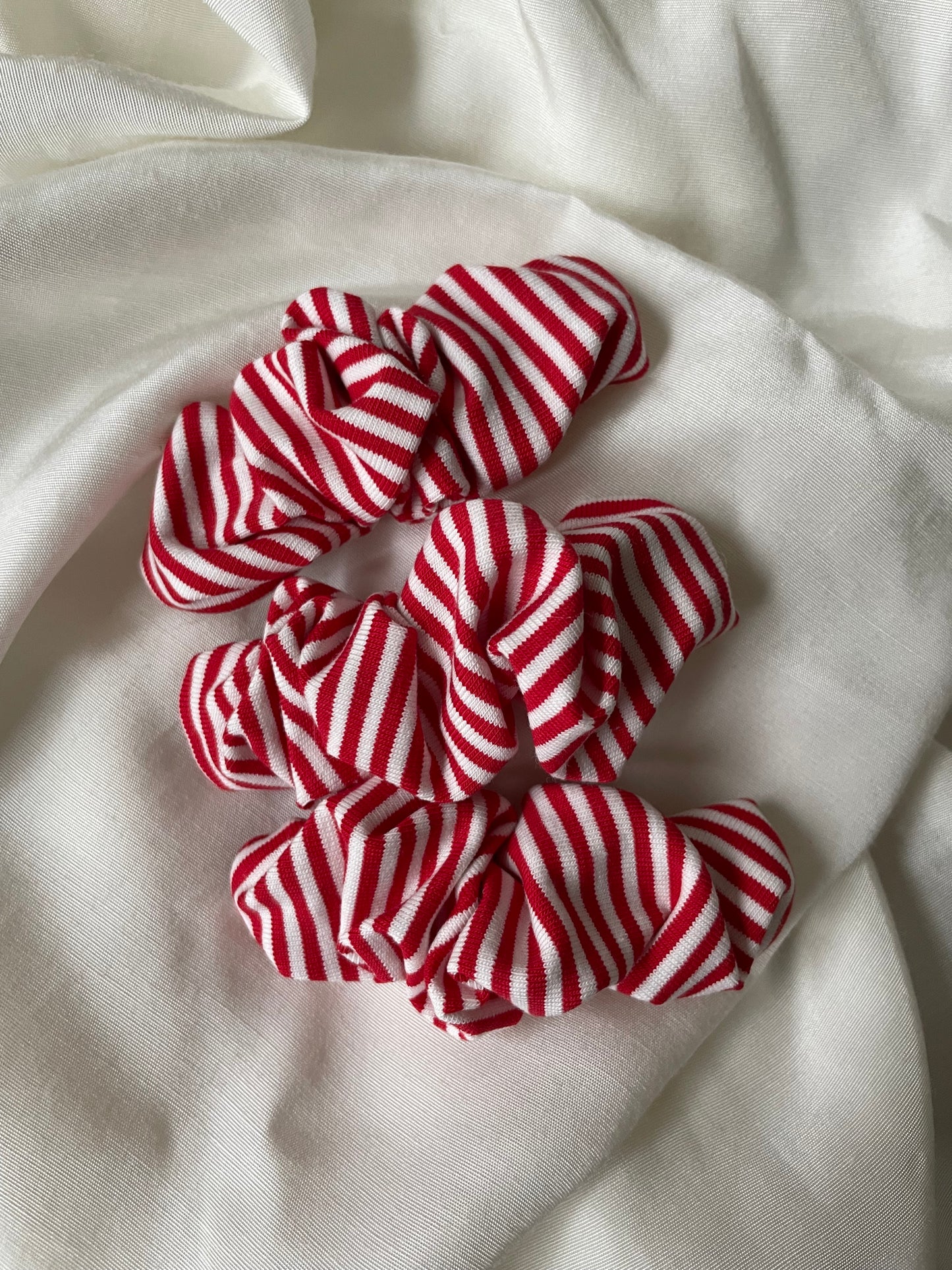 Scrunchie Rot Weiß Karneval