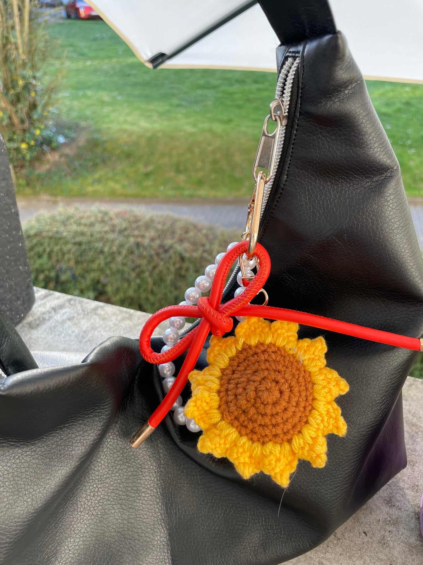Keychain Taschenanhänger Sunflower & Silk