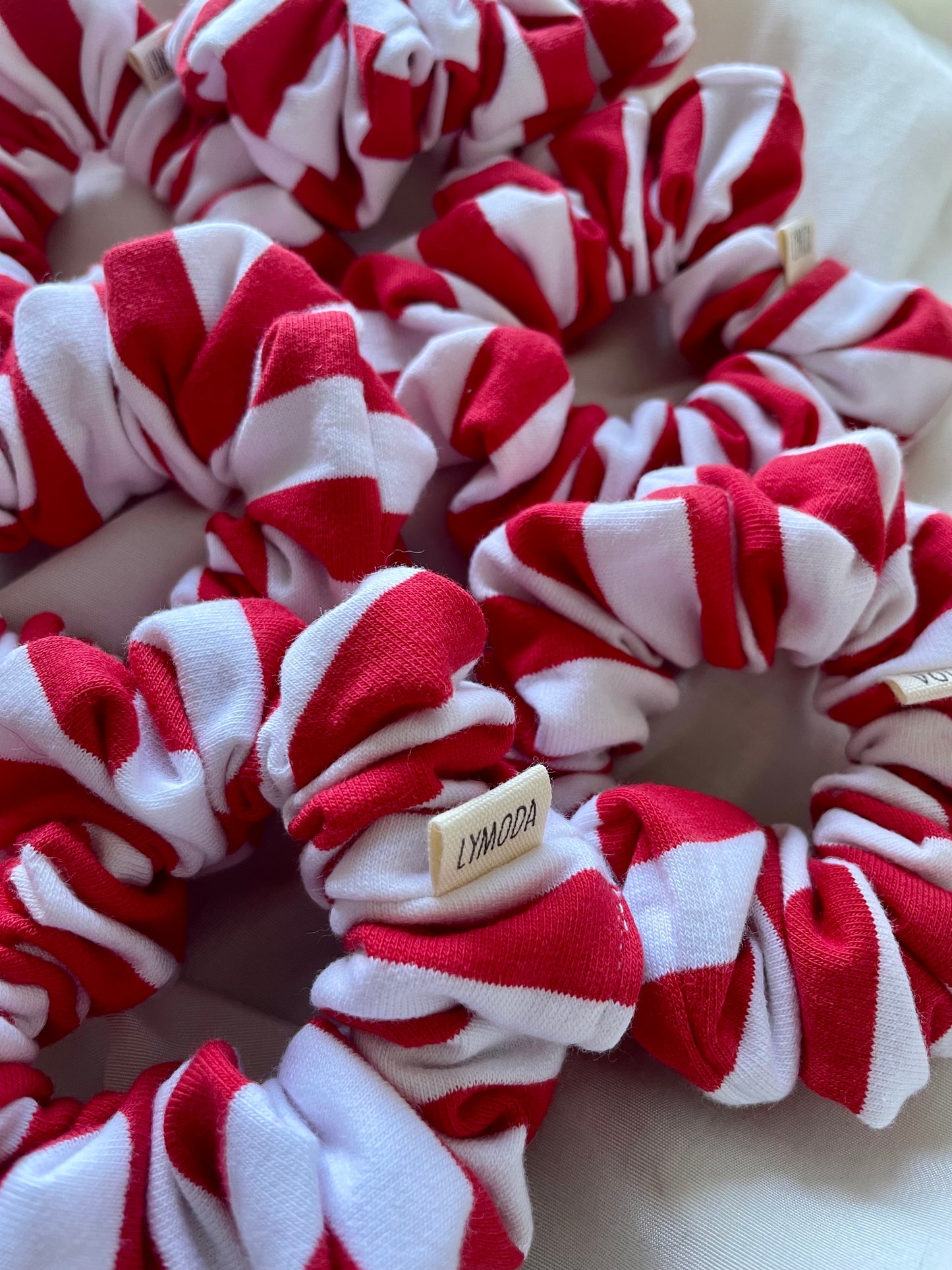 Scrunchie Rot Weiß Karneval