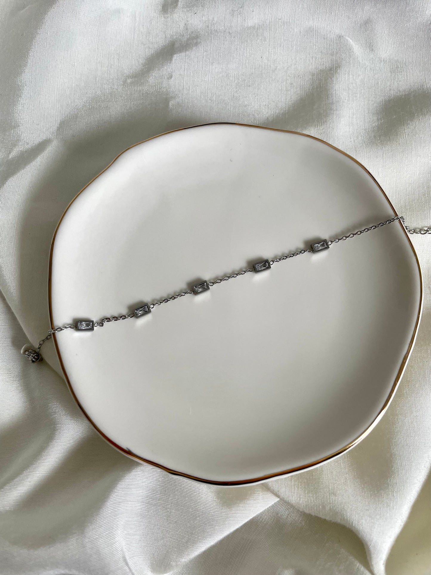 Edelstahl Armband 5 Diamonds