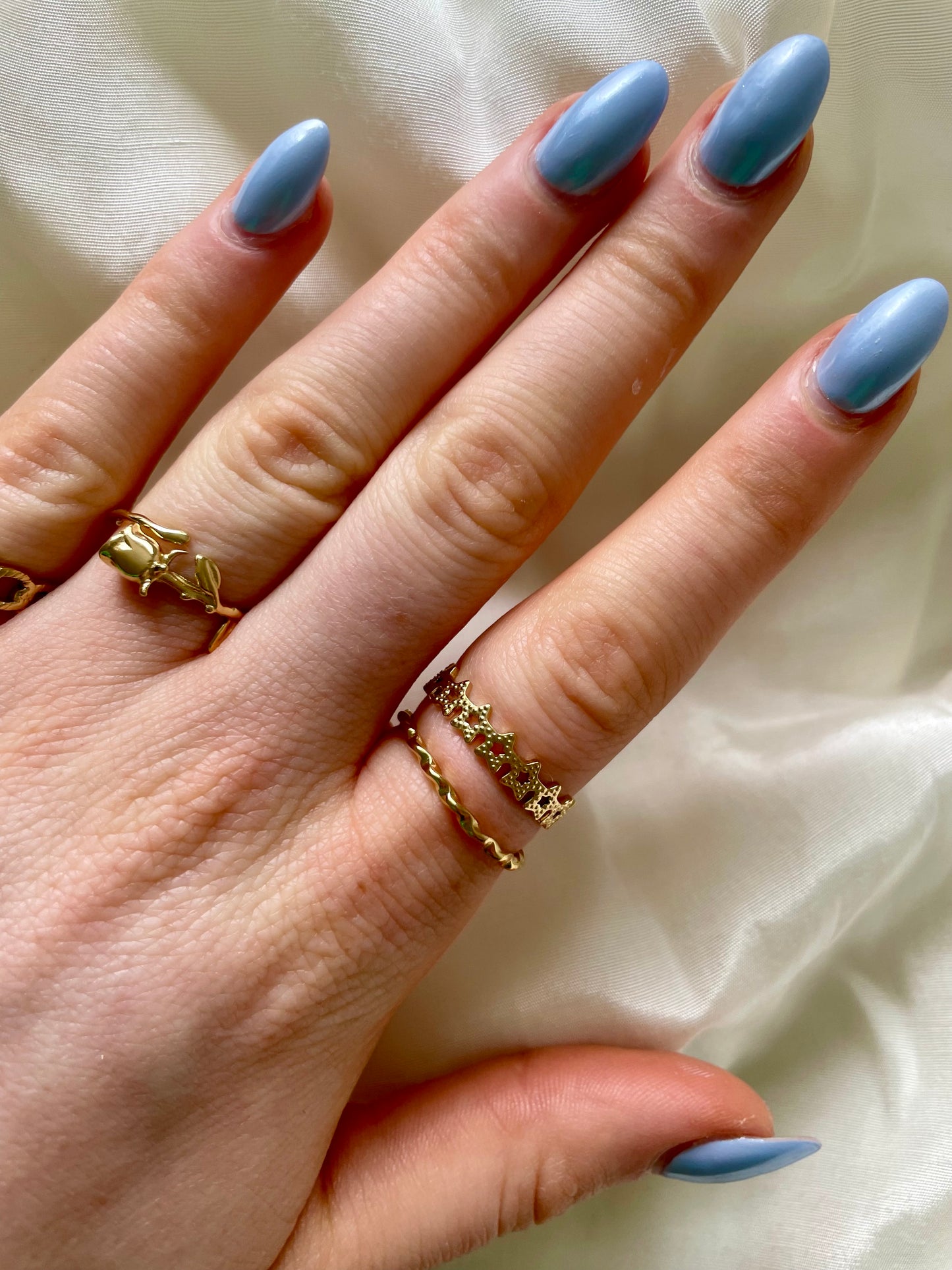 Edelstahl Ring Star