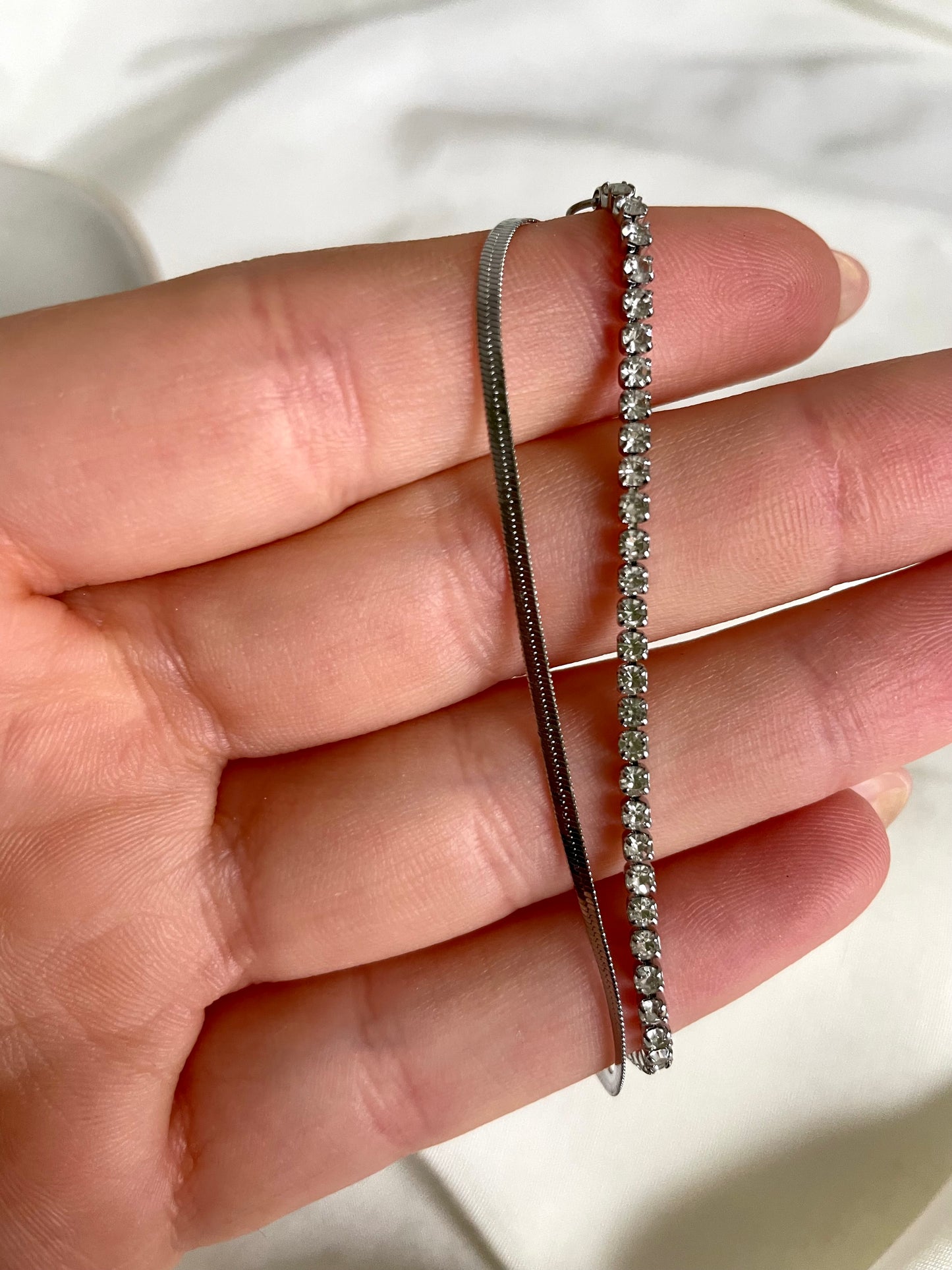 Edelstahl Armband Glamour Layer