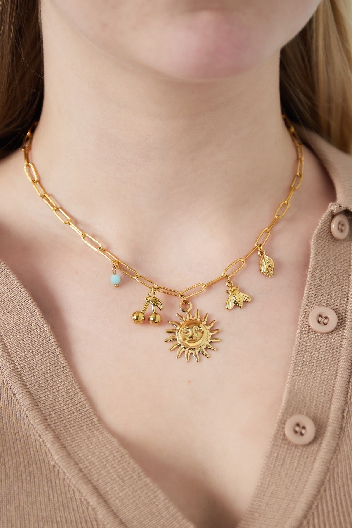Edelstahl Kette Sunny Cherry