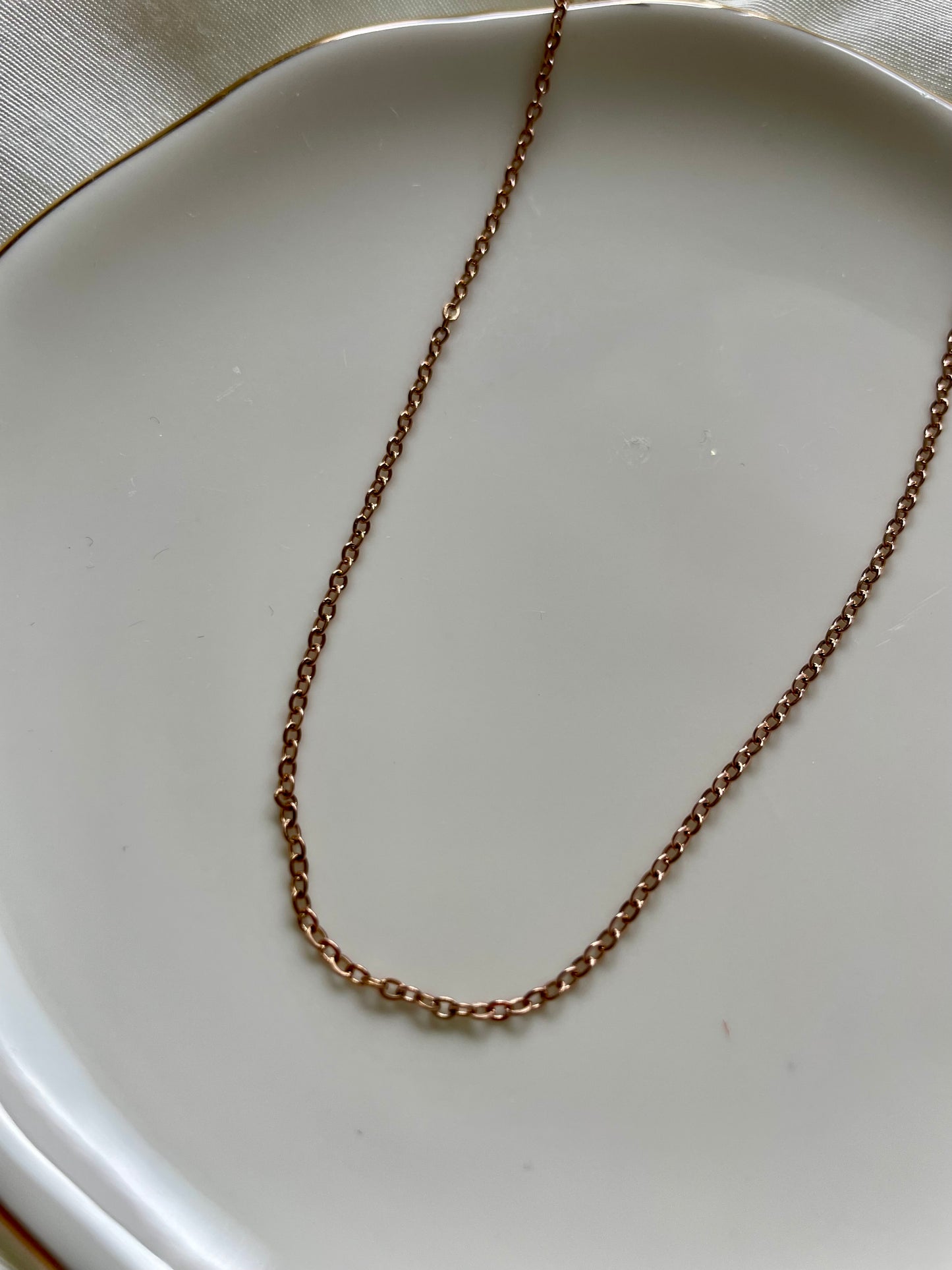 Edelstahl Kette Basic Rose