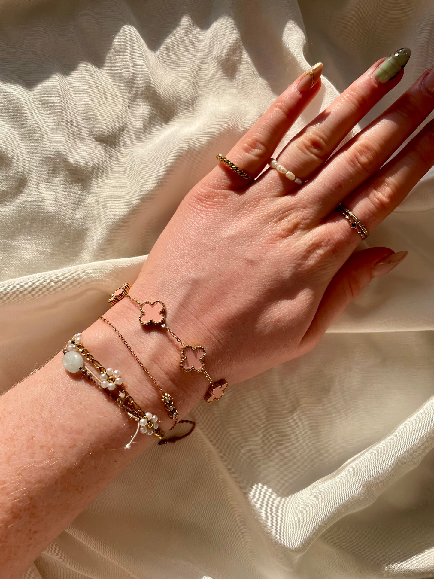 Edelstahl Armband Basic Clovers