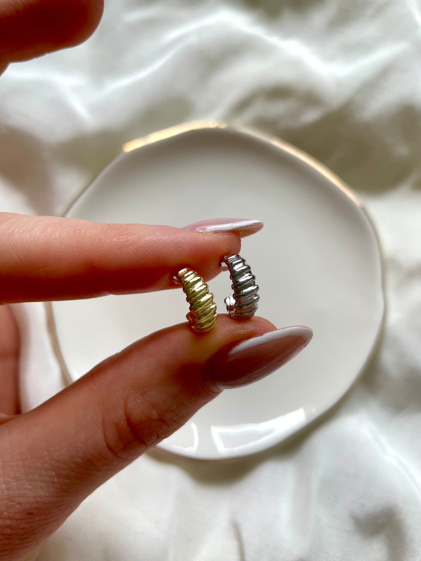 Earcuff Croissant Edelstahl