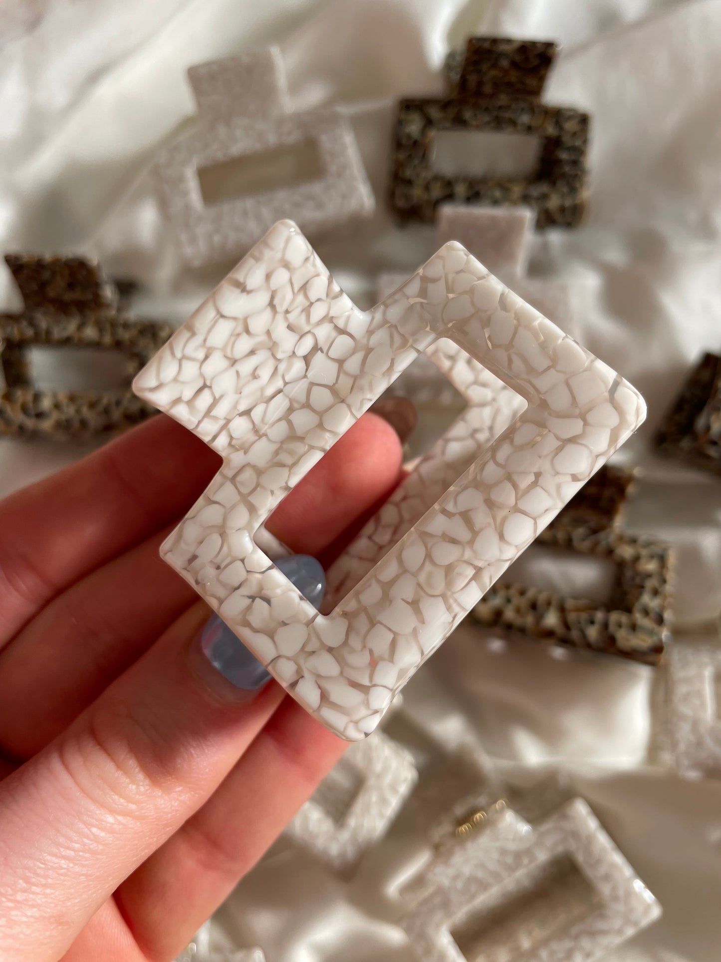 Haarspange Spoony White