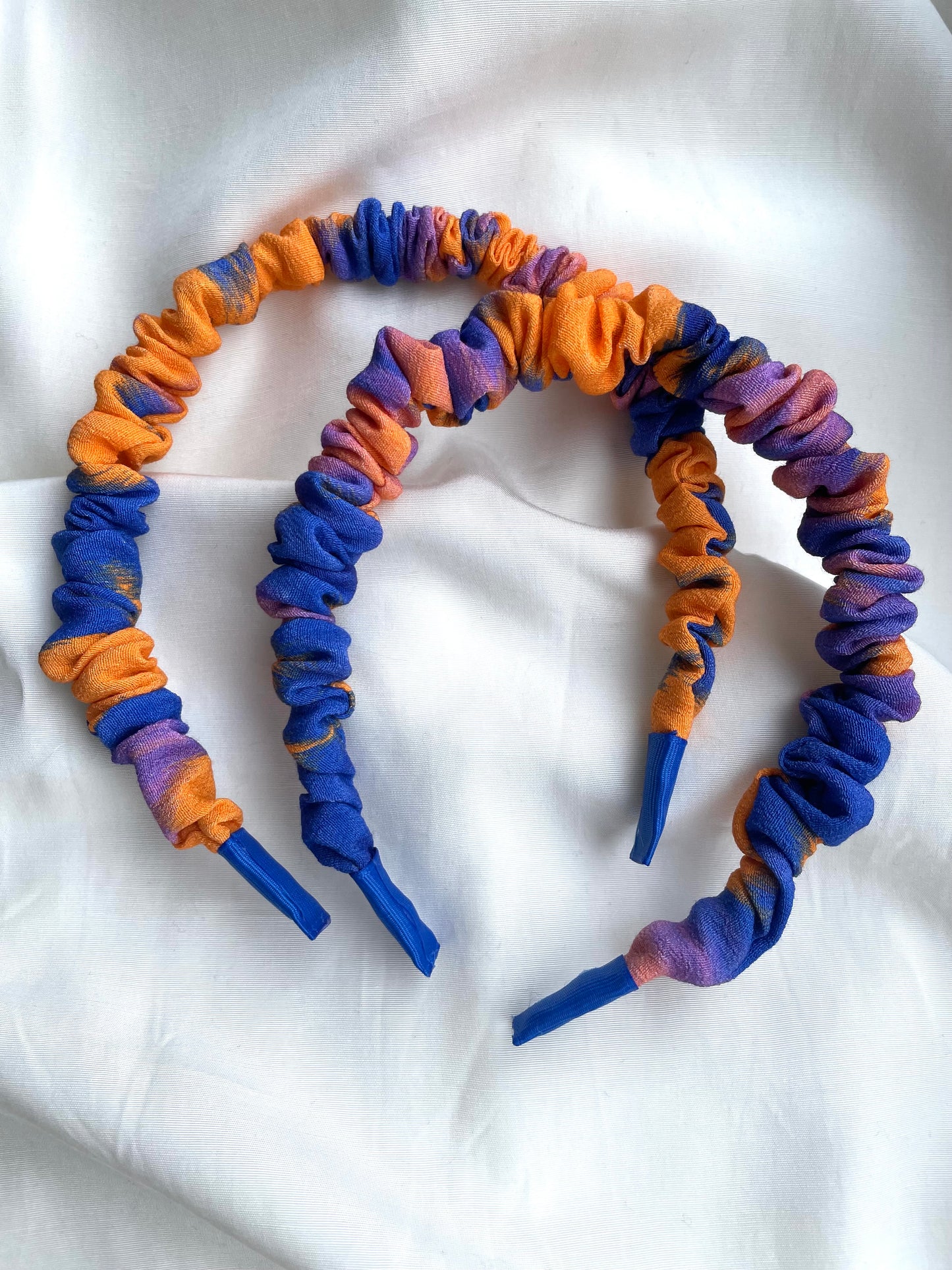 Scrunchie Orange Blau