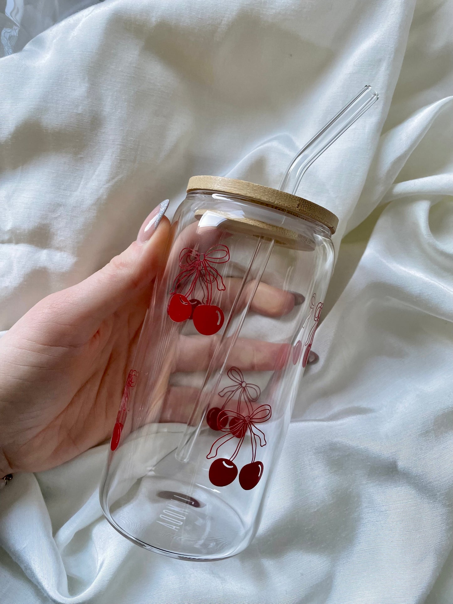 Kirsch-Schleifen Glas