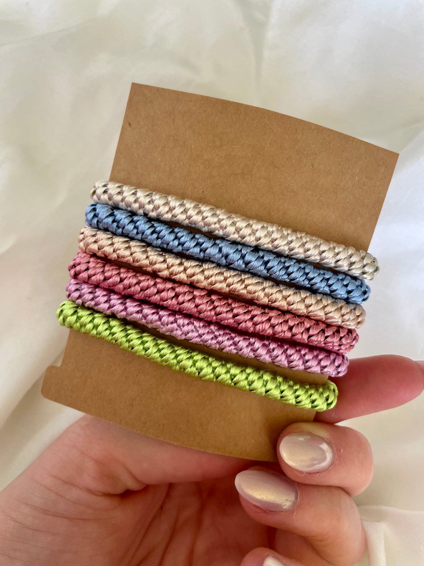 Haargummi Kneeki Set Pastell