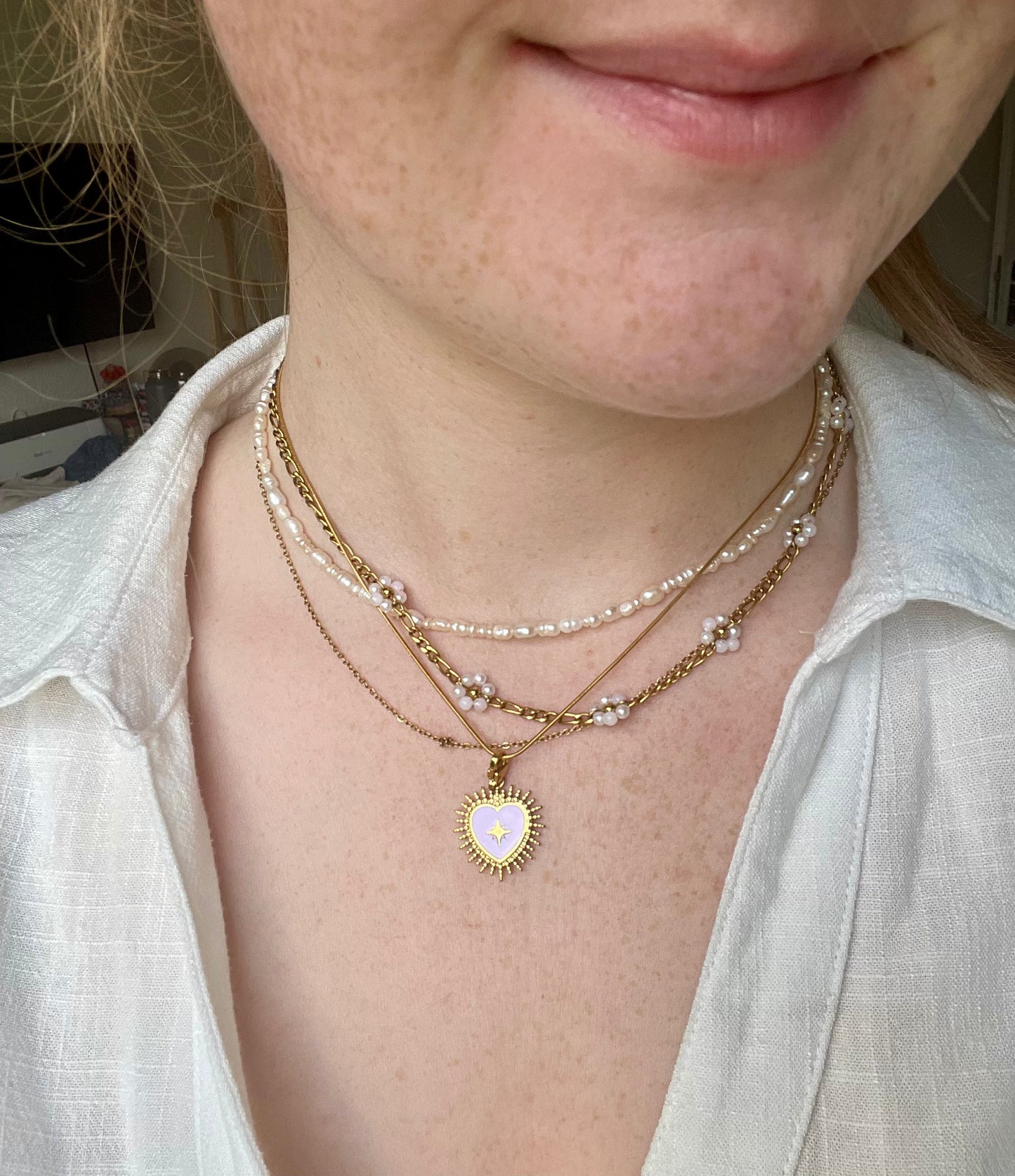 Edelstahl Kette Splash Love