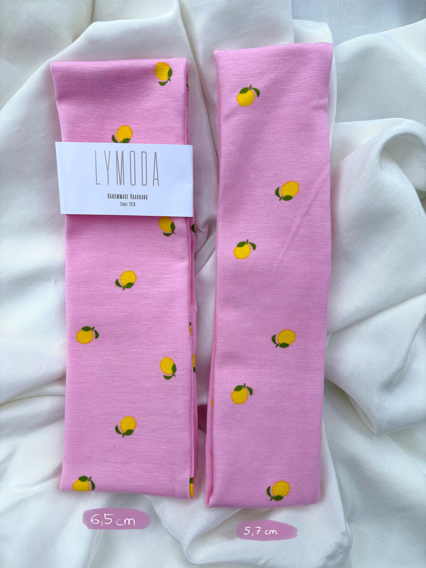 Haarband Zitronen Rosa