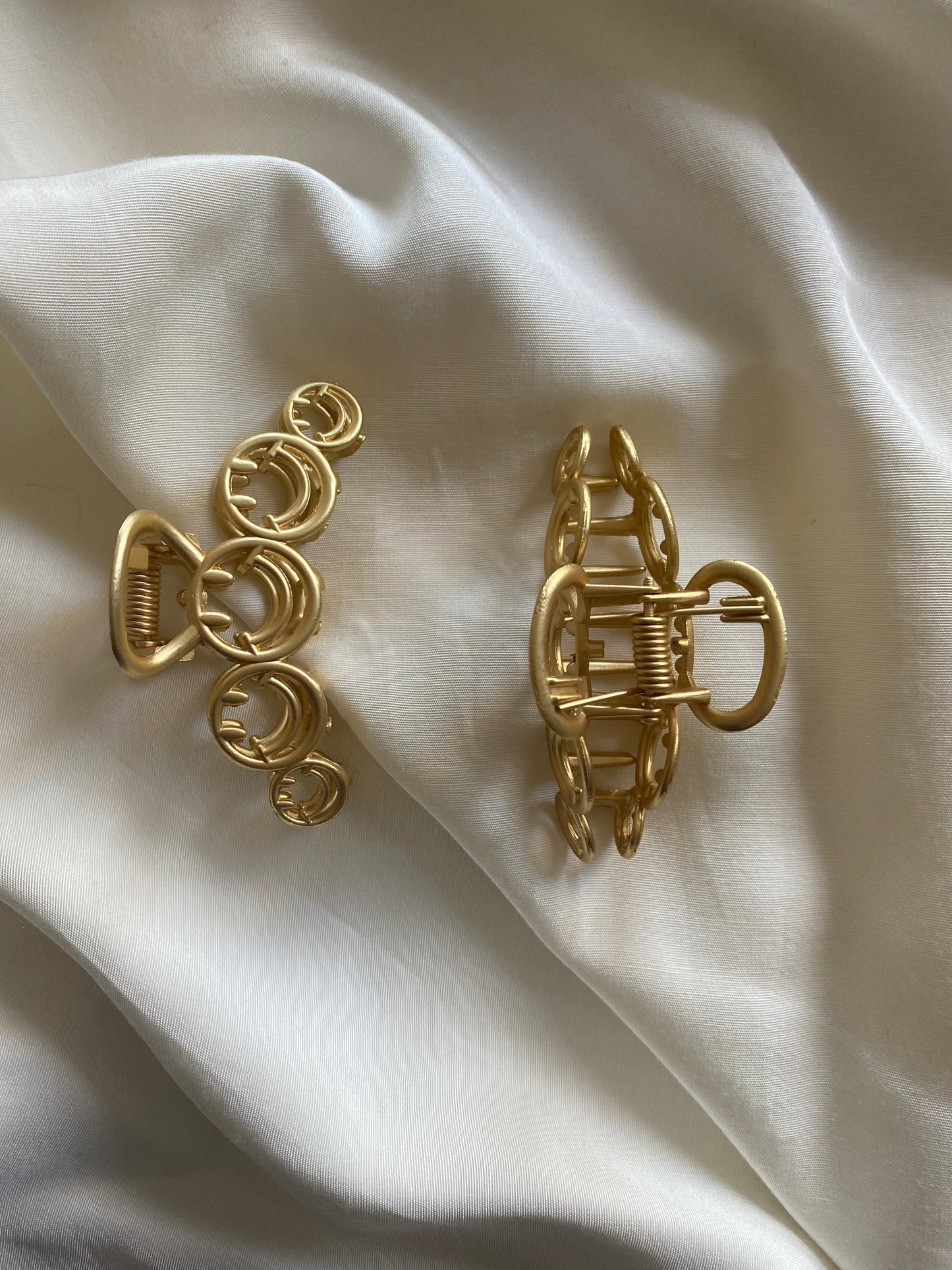 Haarspange Gold Smiley